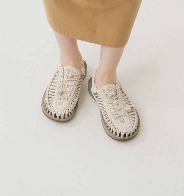限時特價預購┃KEEN WOMENS UNEEK 編織 米白 涼鞋