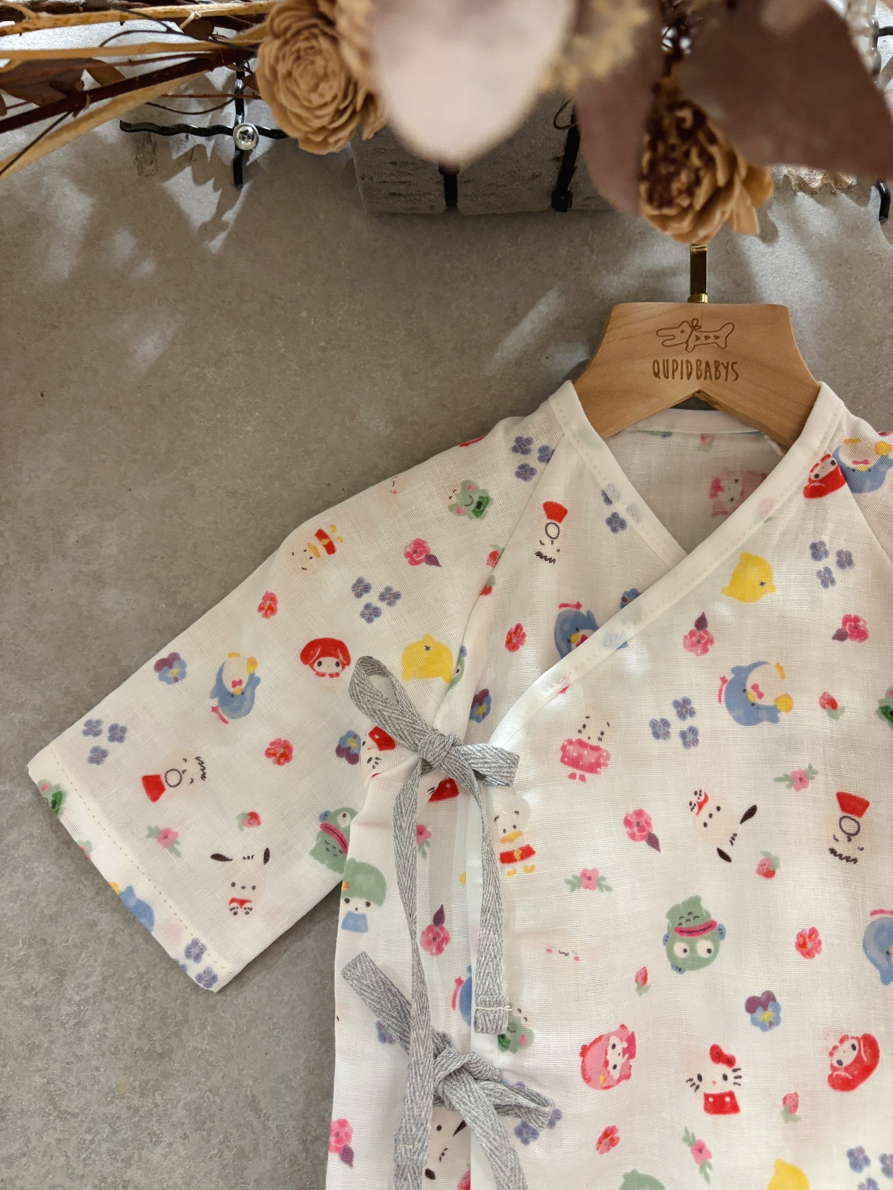 白三麗鷗 新生兒紗布衣