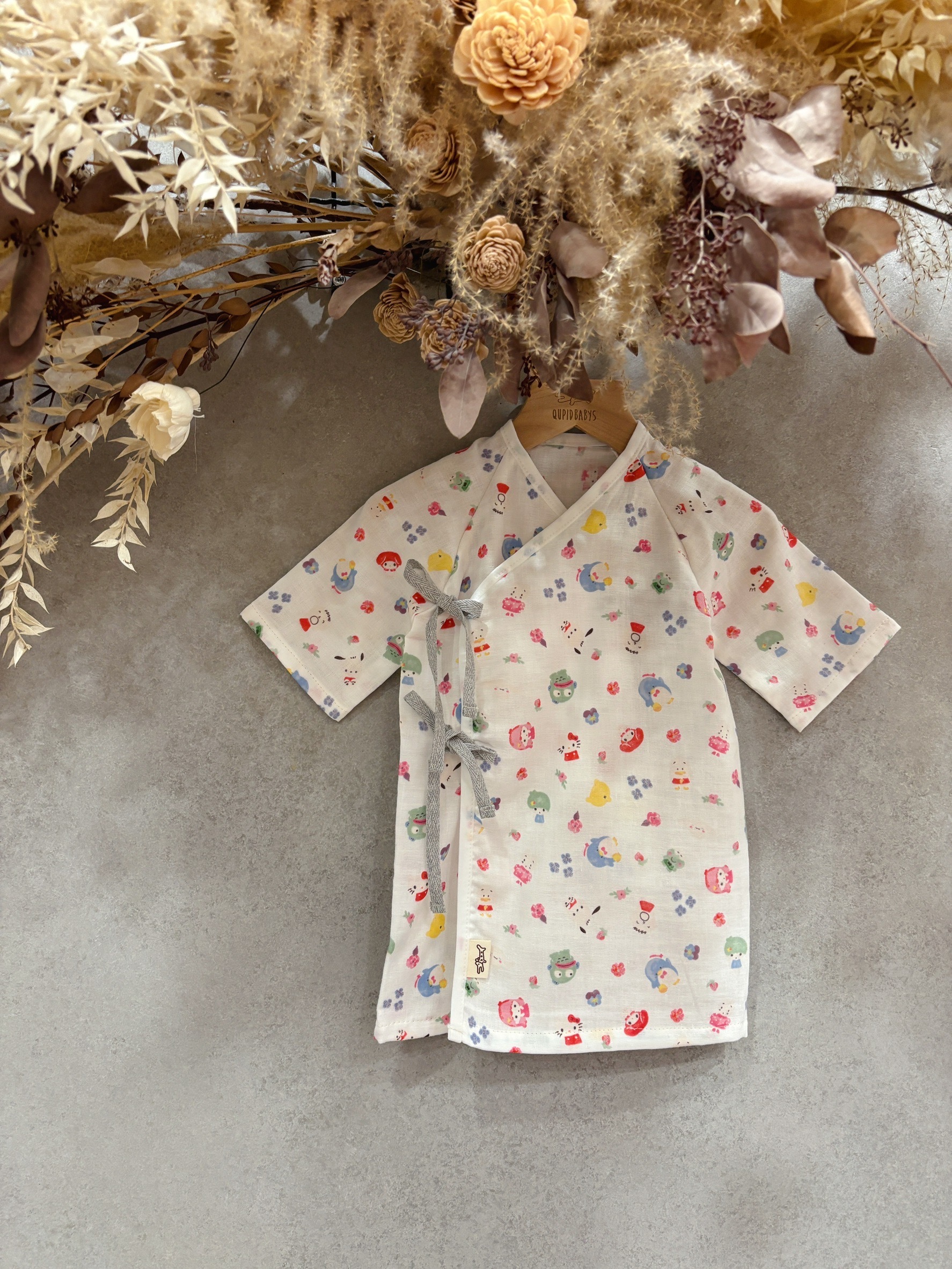 白三麗鷗 新生兒紗布衣