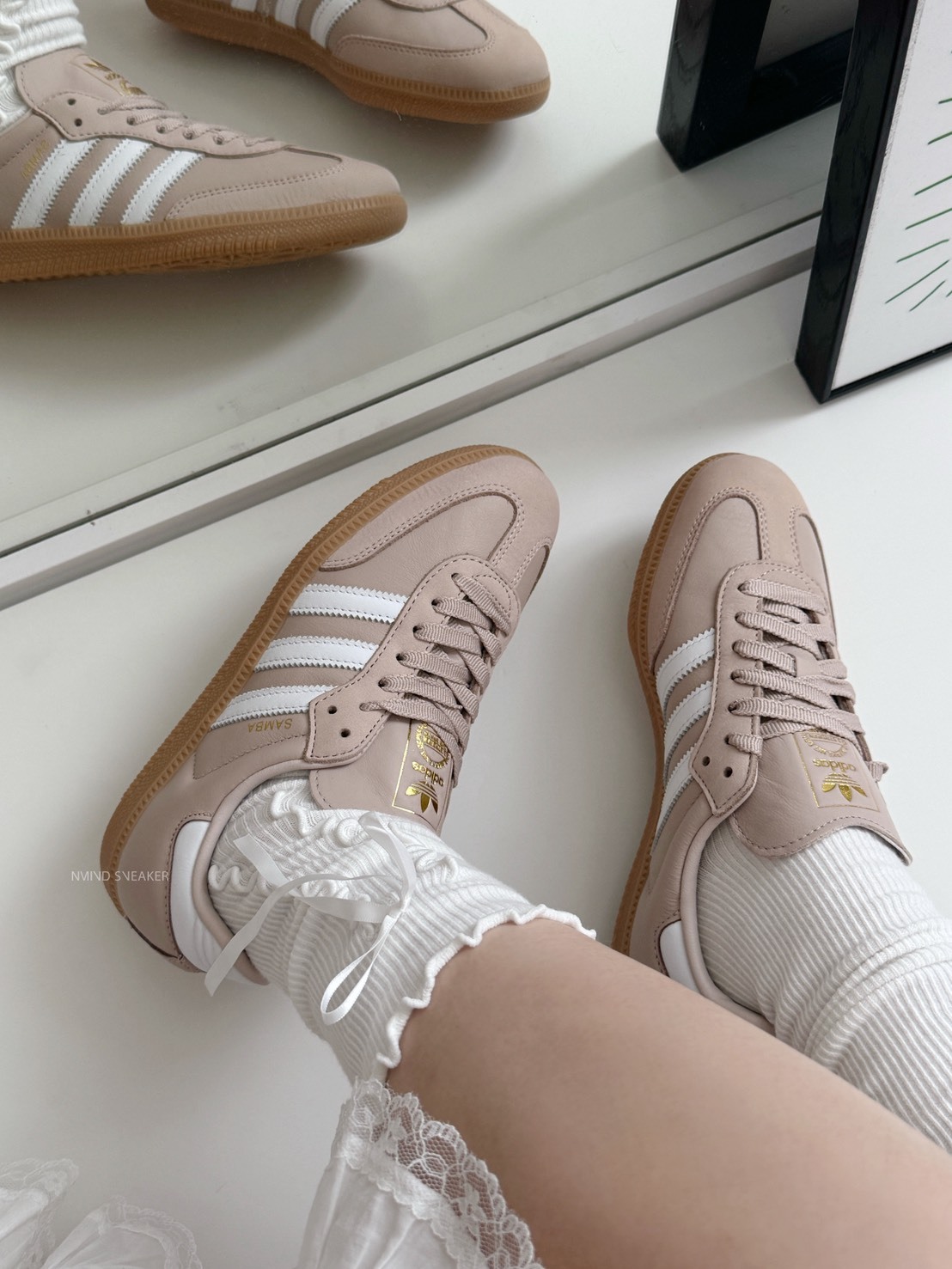 <快速出貨> Adidas Originals Samba OG 霧霾灰粉