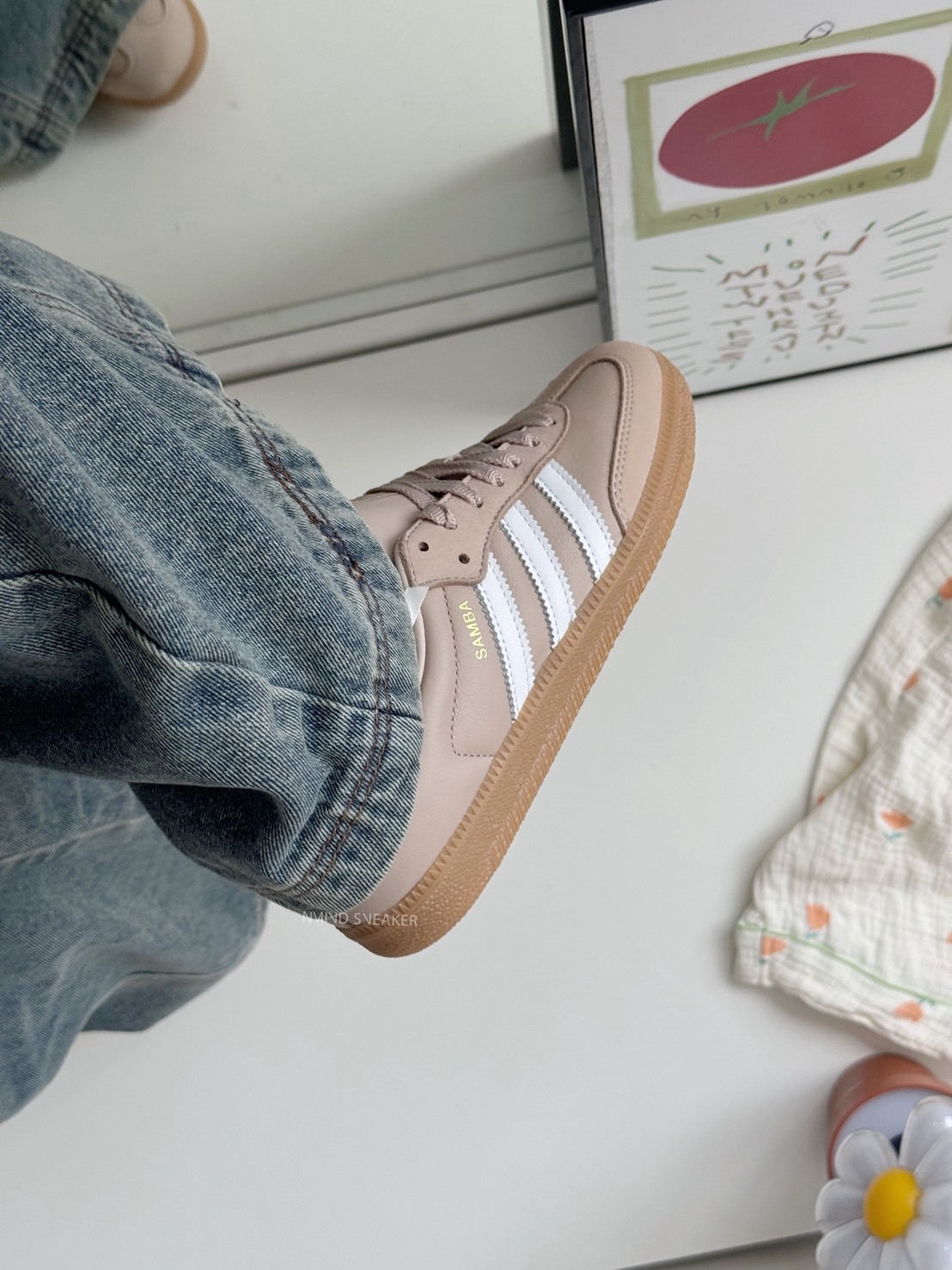 <快速出貨> Adidas Originals Samba OG 霧霾灰粉