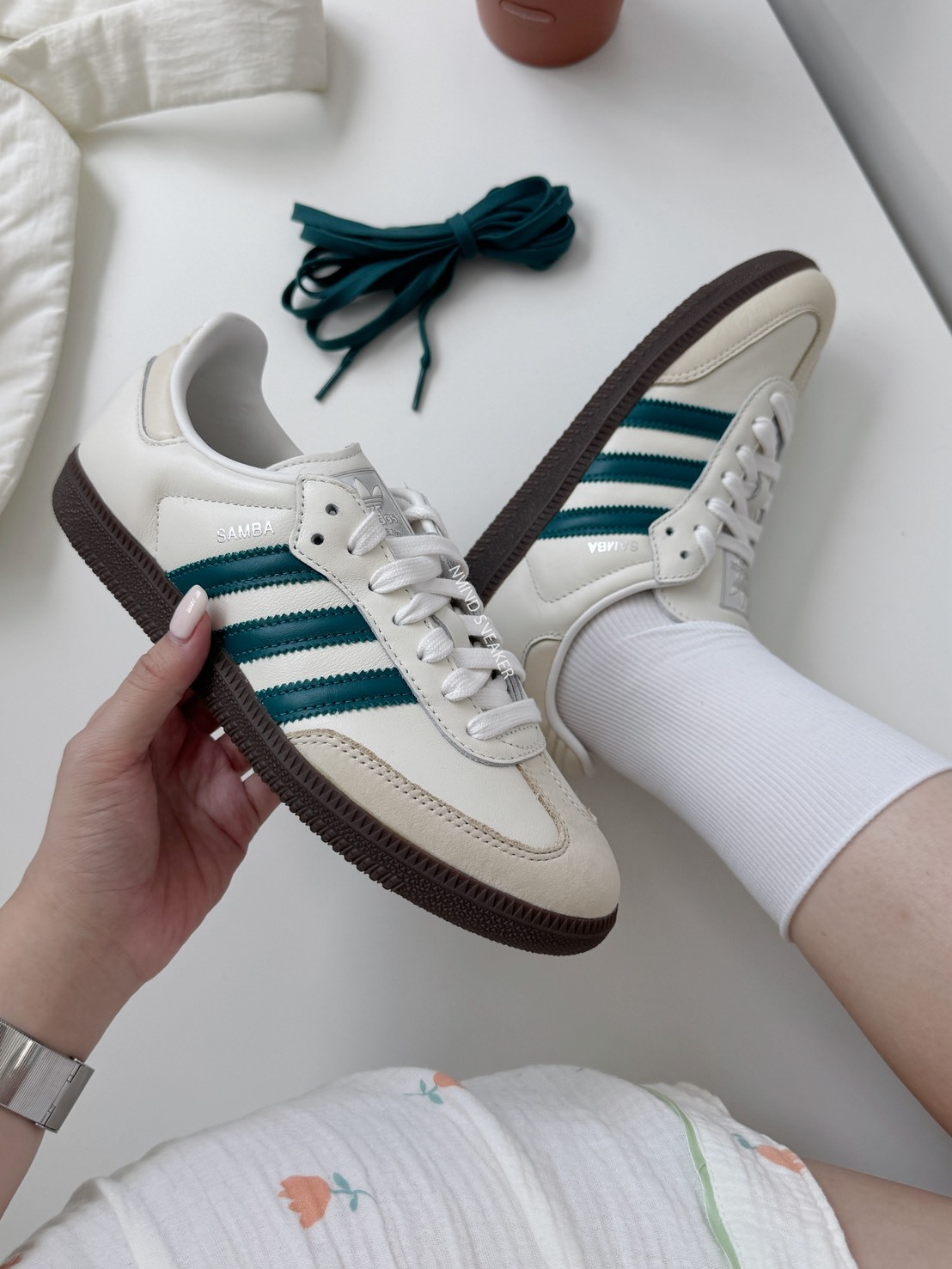 <快速出貨> Adidas Originals Samba OG 銀標 奶油綠