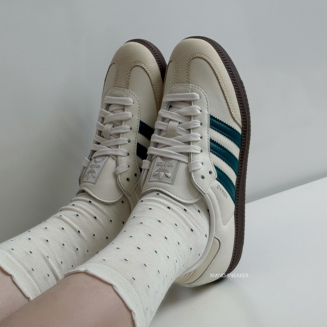 <快速出貨> Adidas Originals Samba OG 銀標 奶油綠