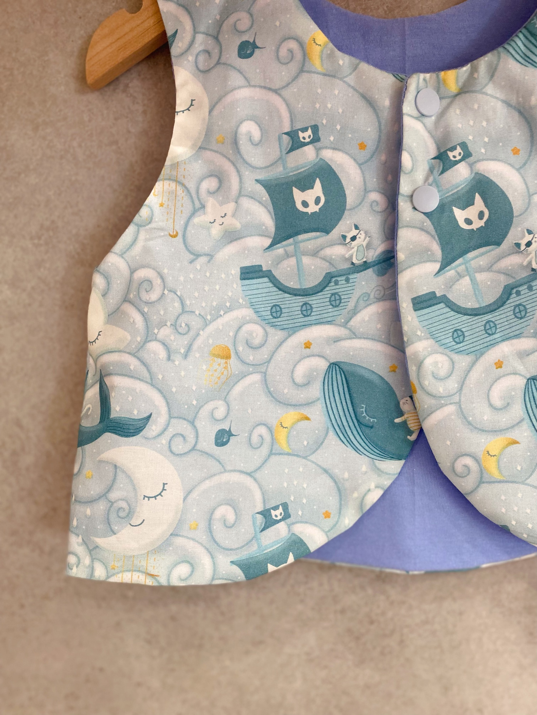 鯨魚貓船長 夏季背心（90）