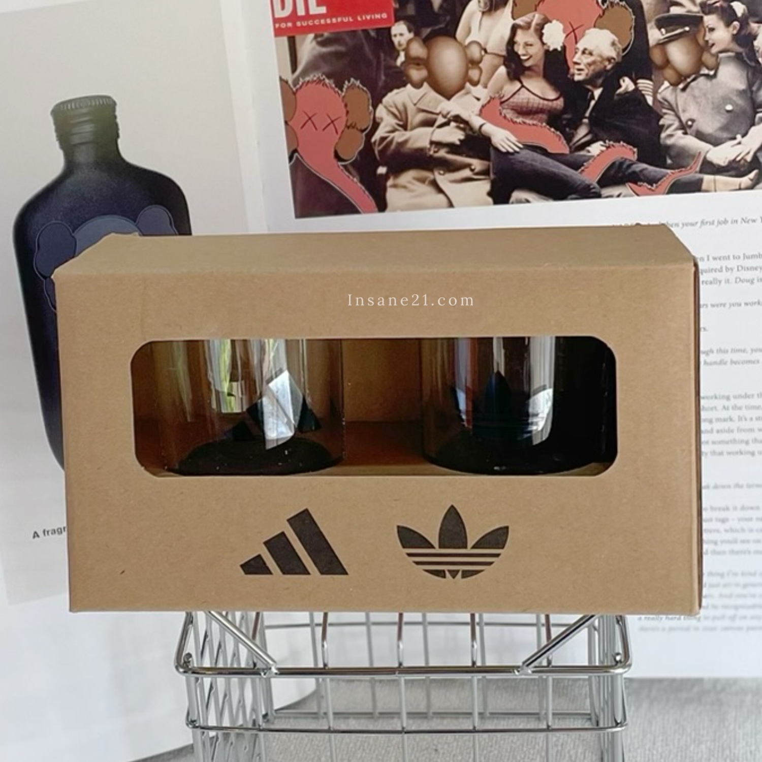 ADIDAS 玻璃杯套裝 兩入組 120ML 杯子 愛迪達