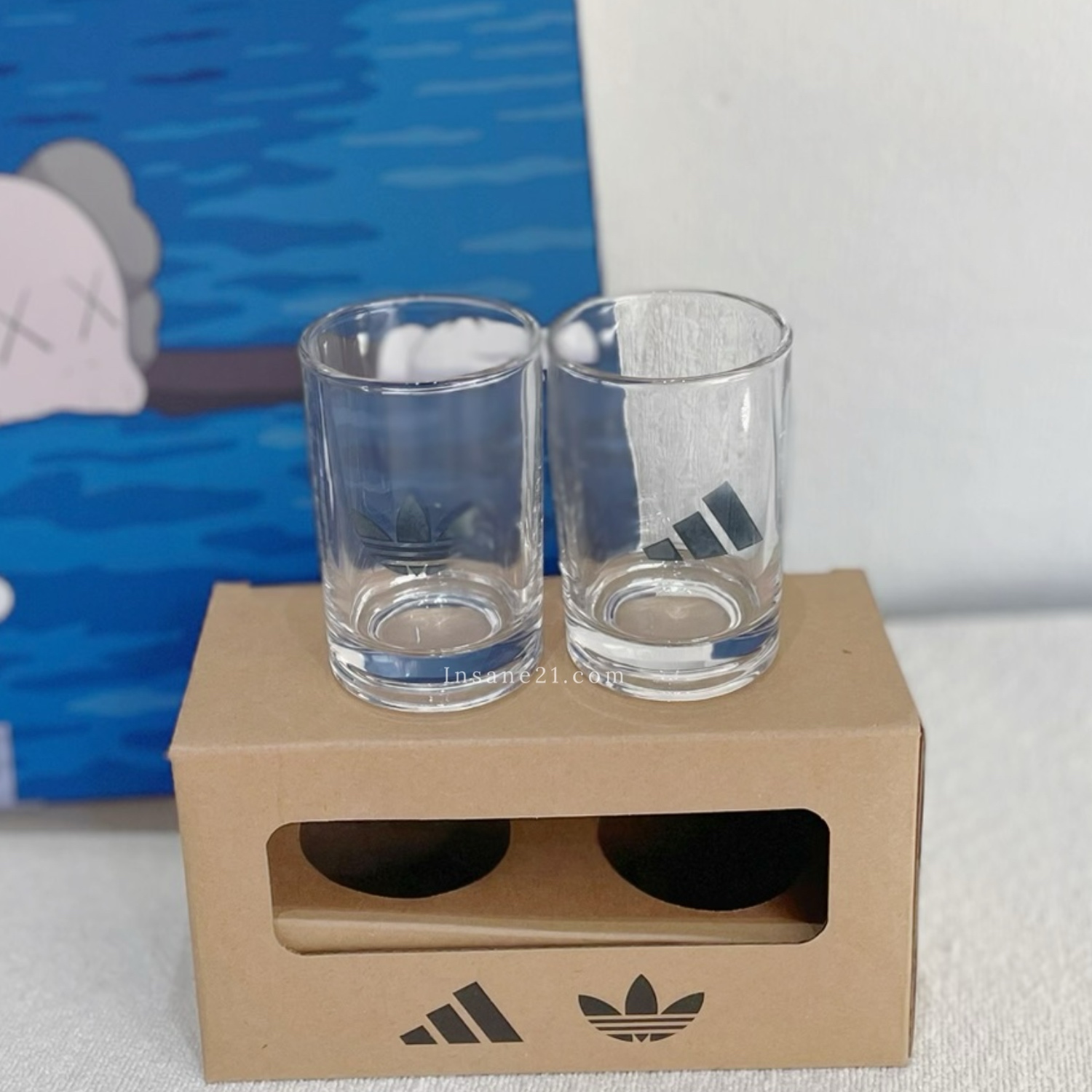 ADIDAS 玻璃杯套裝 兩入組 120ML 杯子 愛迪達