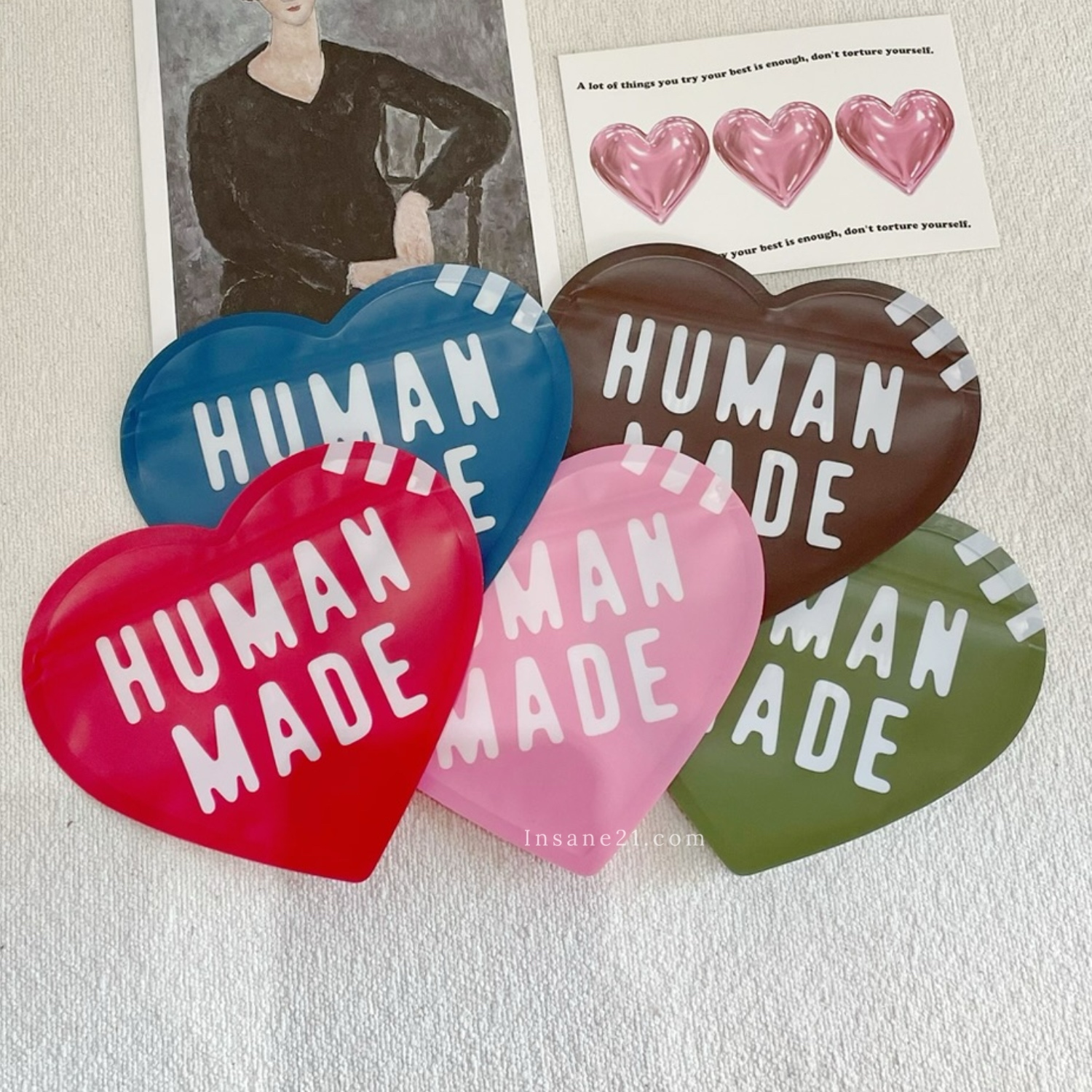 HUMAN MADE 愛心夾鏈袋/貼紙 人間製造 小物收納 裝飾