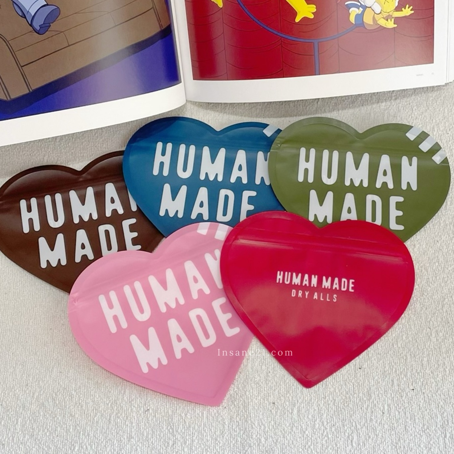 HUMAN MADE 愛心夾鏈袋/貼紙 人間製造 小物收納 裝飾