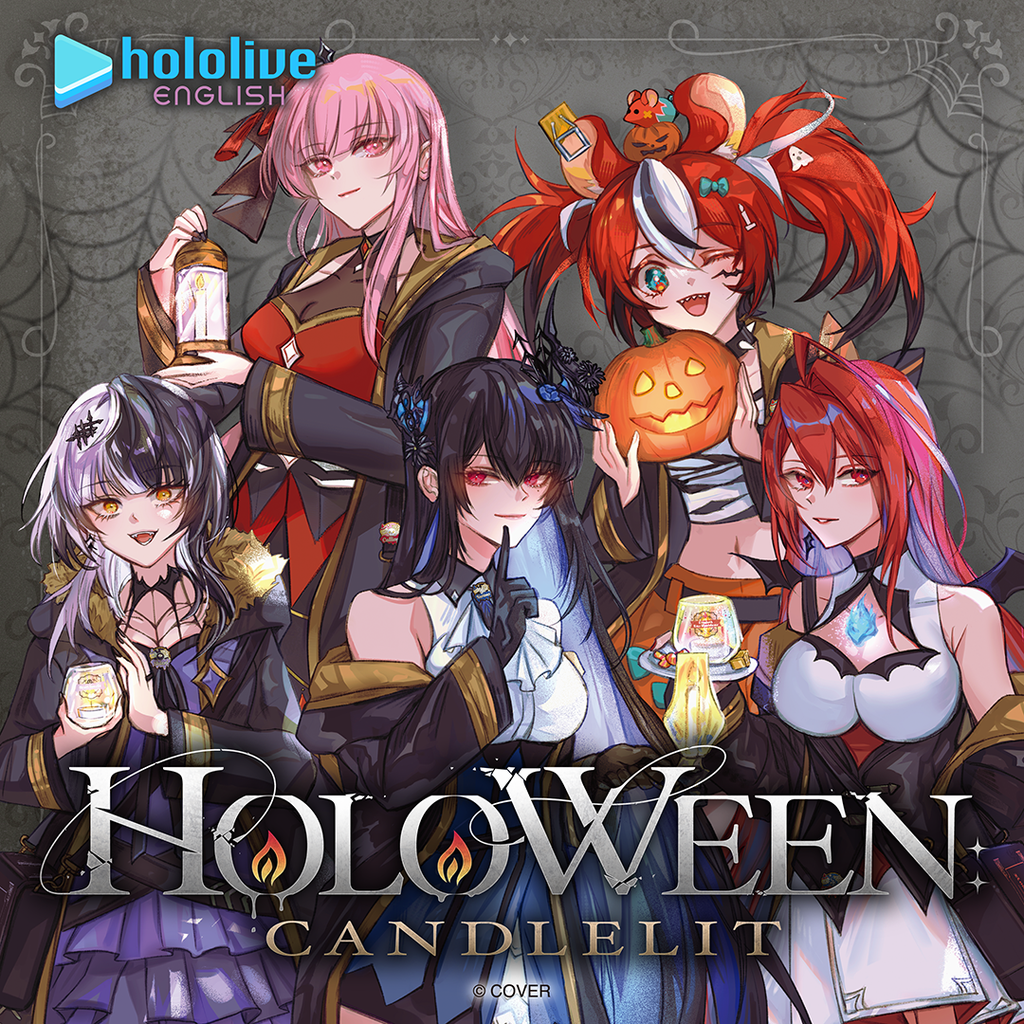 「官品代購」hololive English「holoweEN: Candlelit」　 💀🎲👁‍🗨🎼💄 (Mori Calliope/Hakos Baelz/Shiori Novella /Nerissa Ravencroft/Elizabeth Rose Bloodflame)