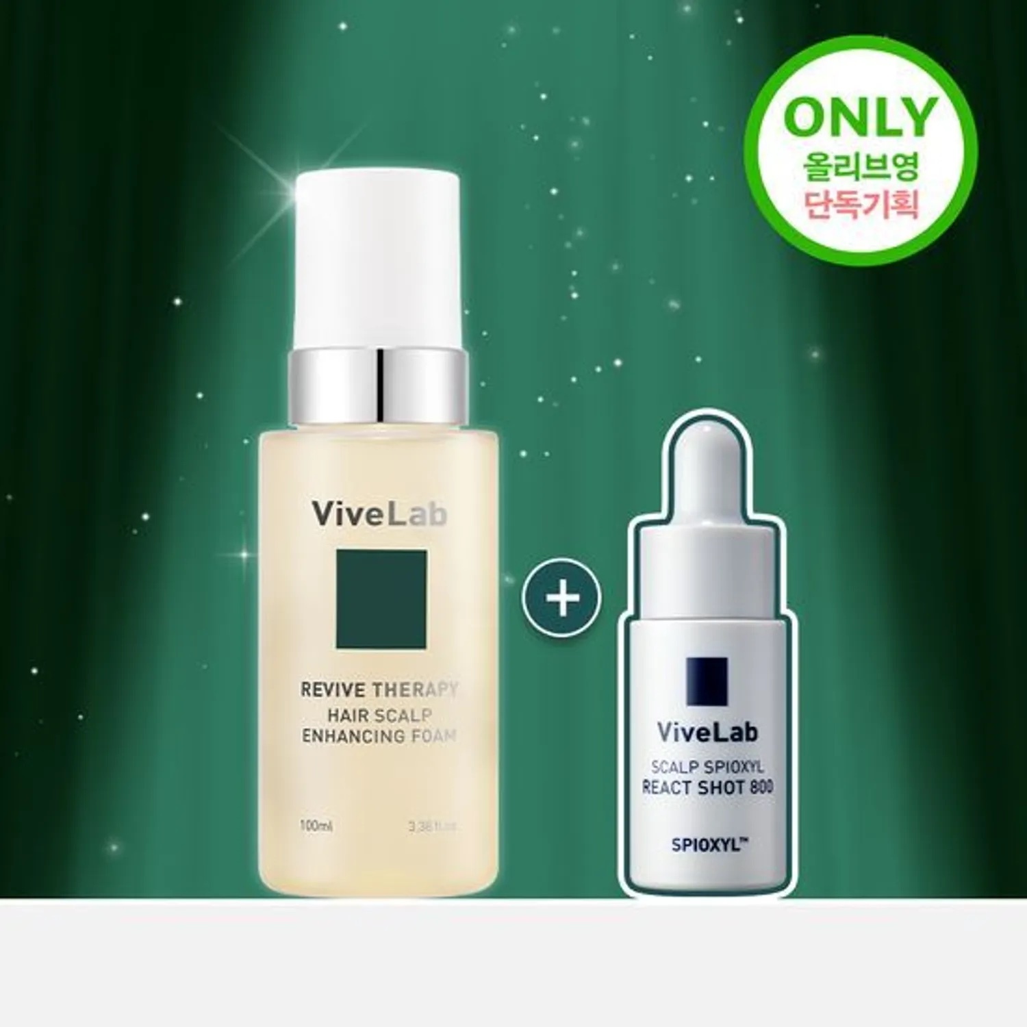 《現貨》vivelab Revive Therapy Hair Scalp Enhancing Foam 100ml Set (+Spioxyl React Shot 800 8ml)