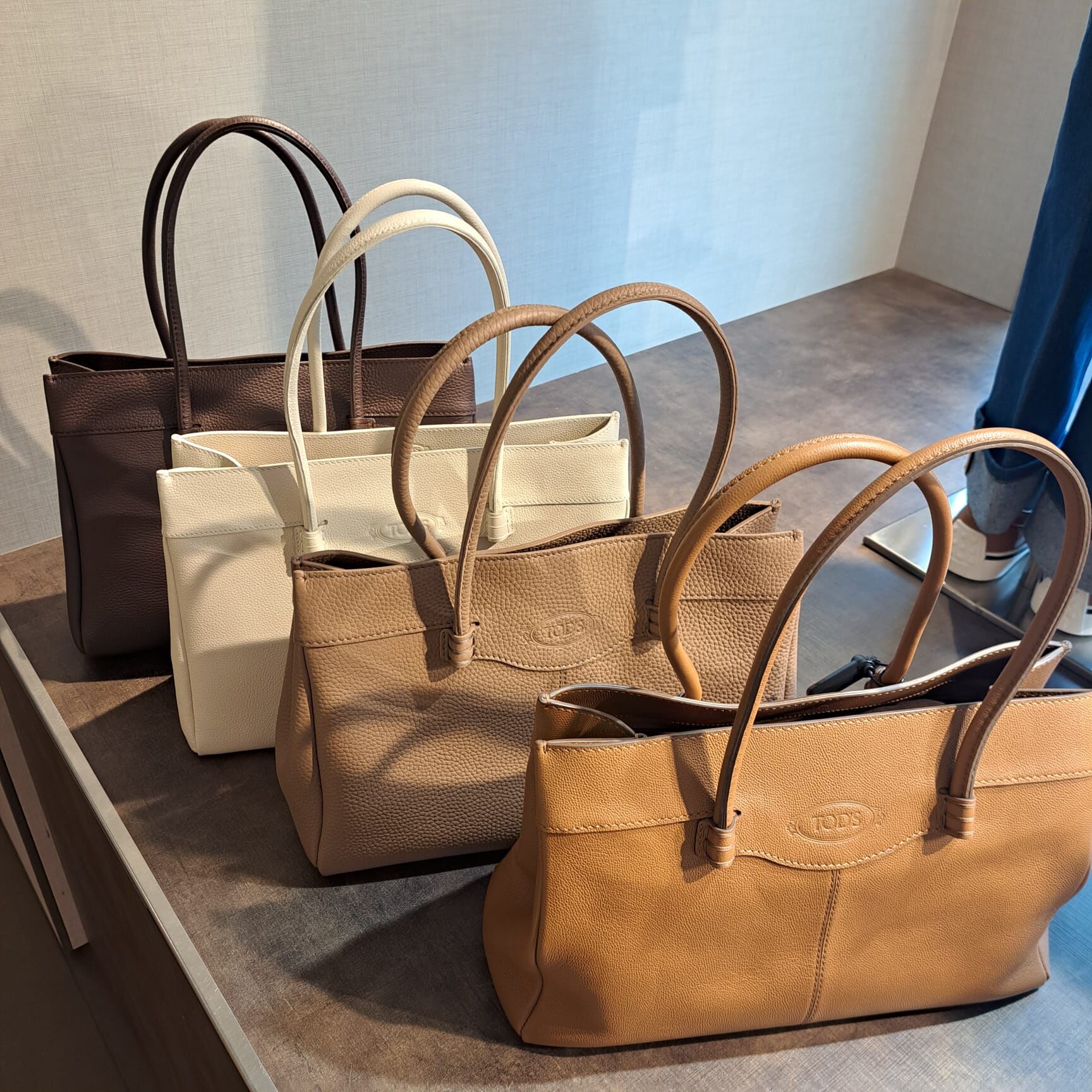 Tods Bag Leather Medium Mocassino Tote Bag Multicolors