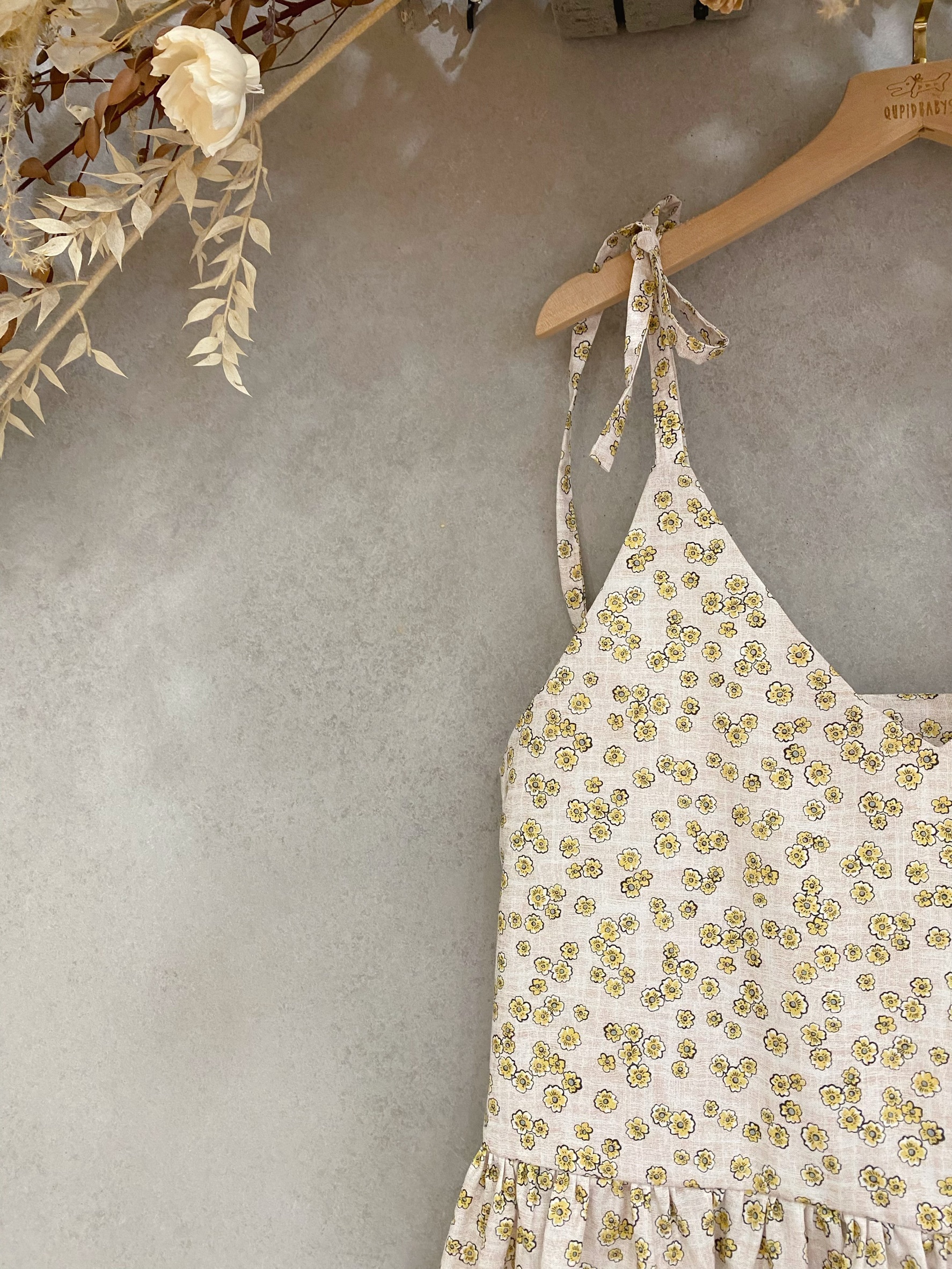 小碎花 媽咪綁帶娃娃洋裝