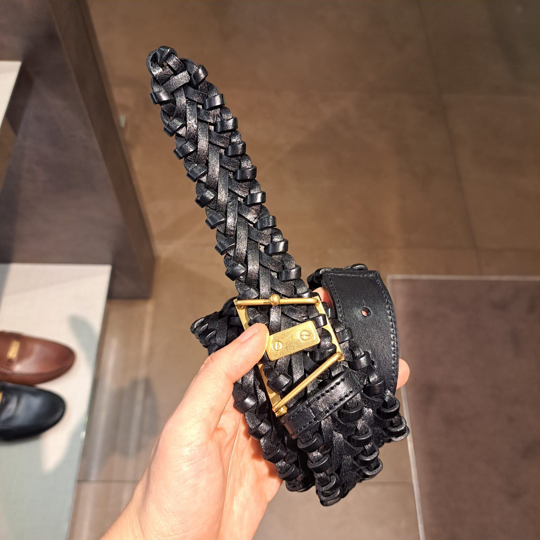 Tods XCMCQR New T belt 30mm black