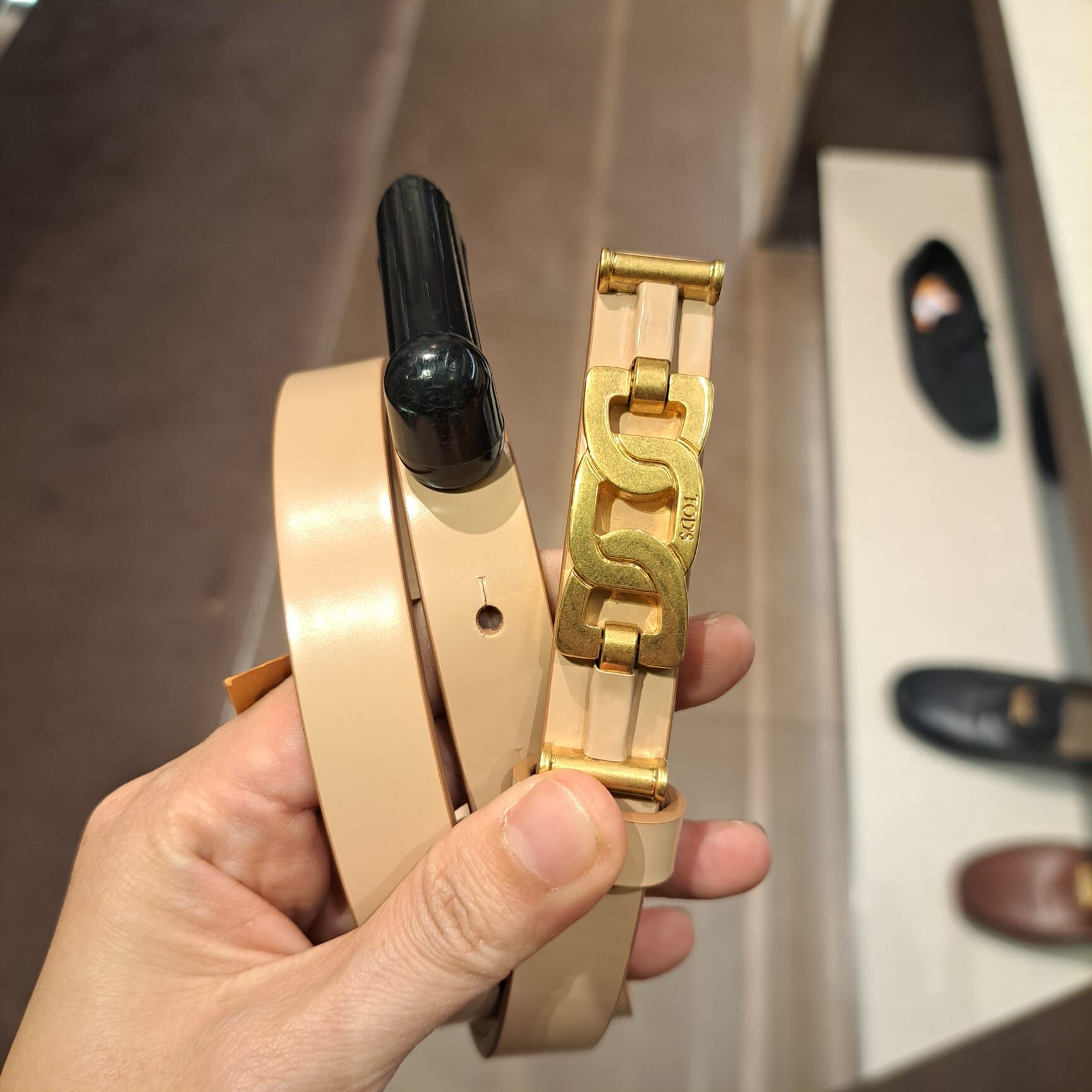 Tods XCWAOY Kate Morsetto belt Nude