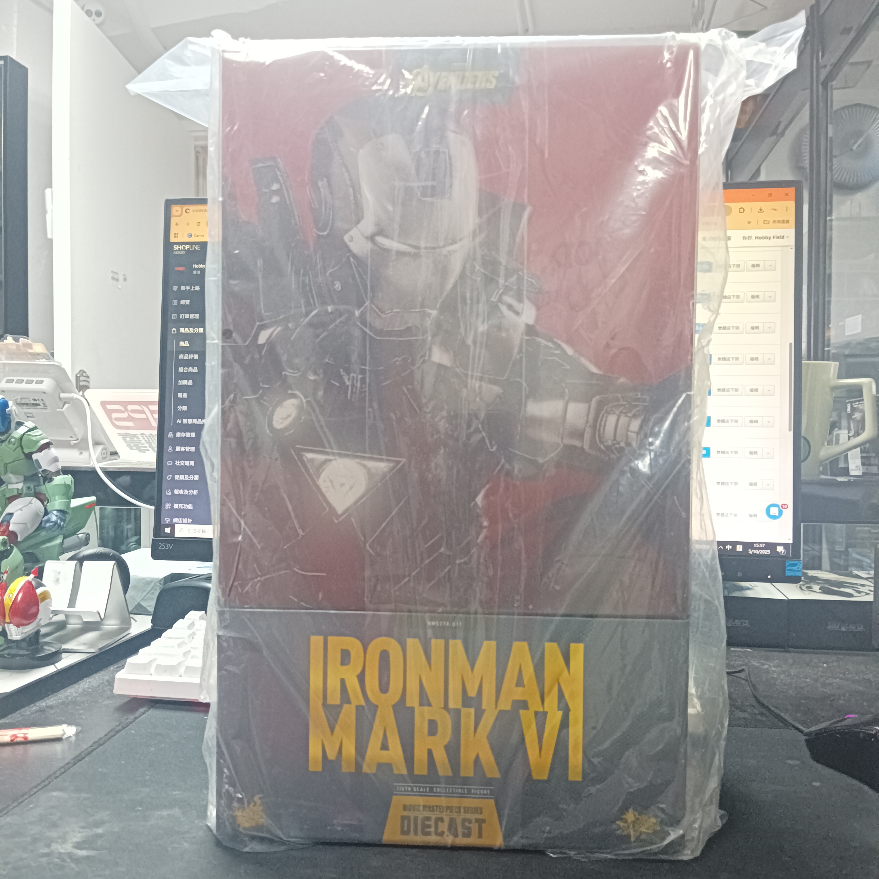 其它-Hottoys MMS378 d17 Iron Man Mark 6 VI Diecast