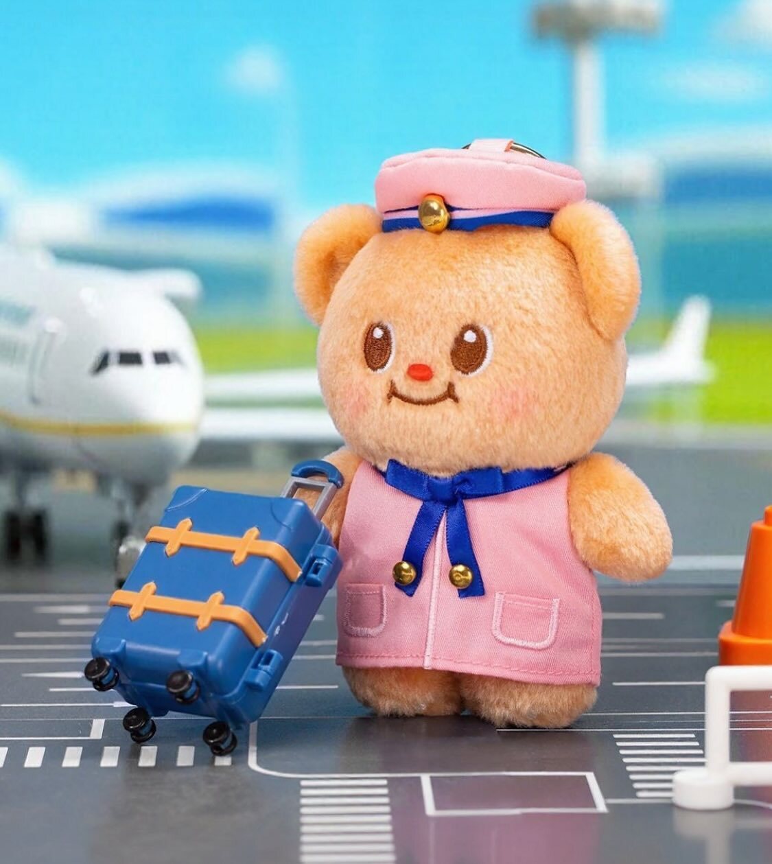 #現貨 🇹🇭泰國 黃油小熊 Butter Bear 空服員 吊飾娃娃