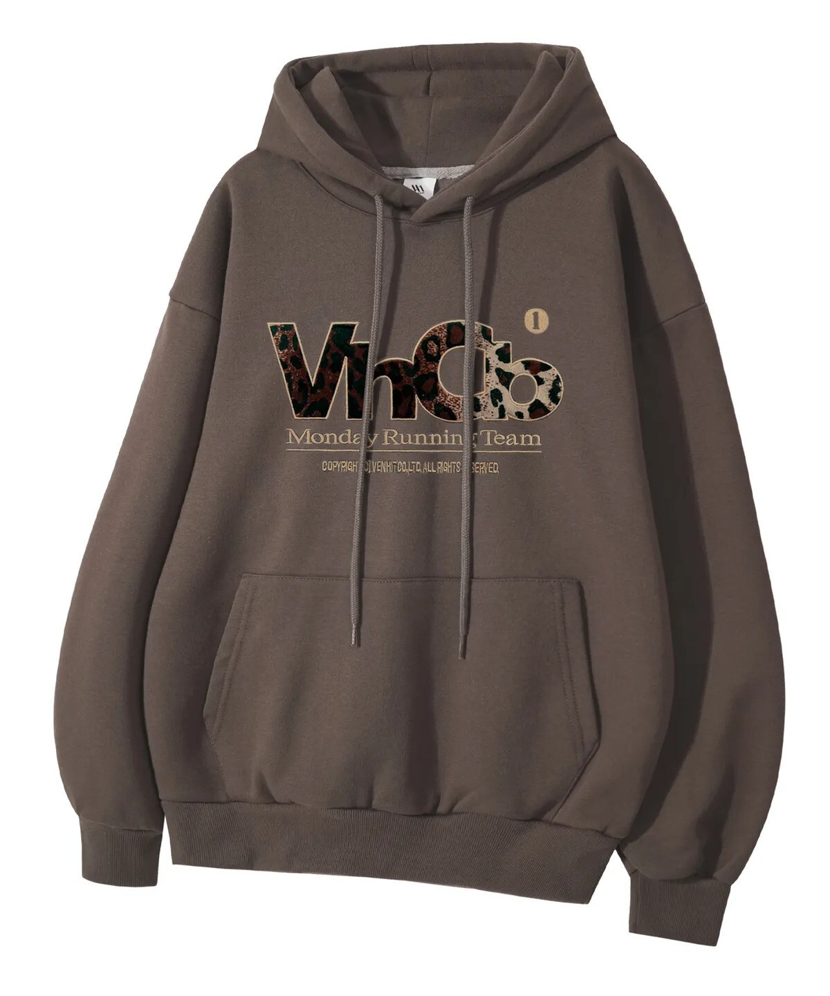 venhit - MRT APPLIQUE LEOPARD HOODIE (2 COLORS)