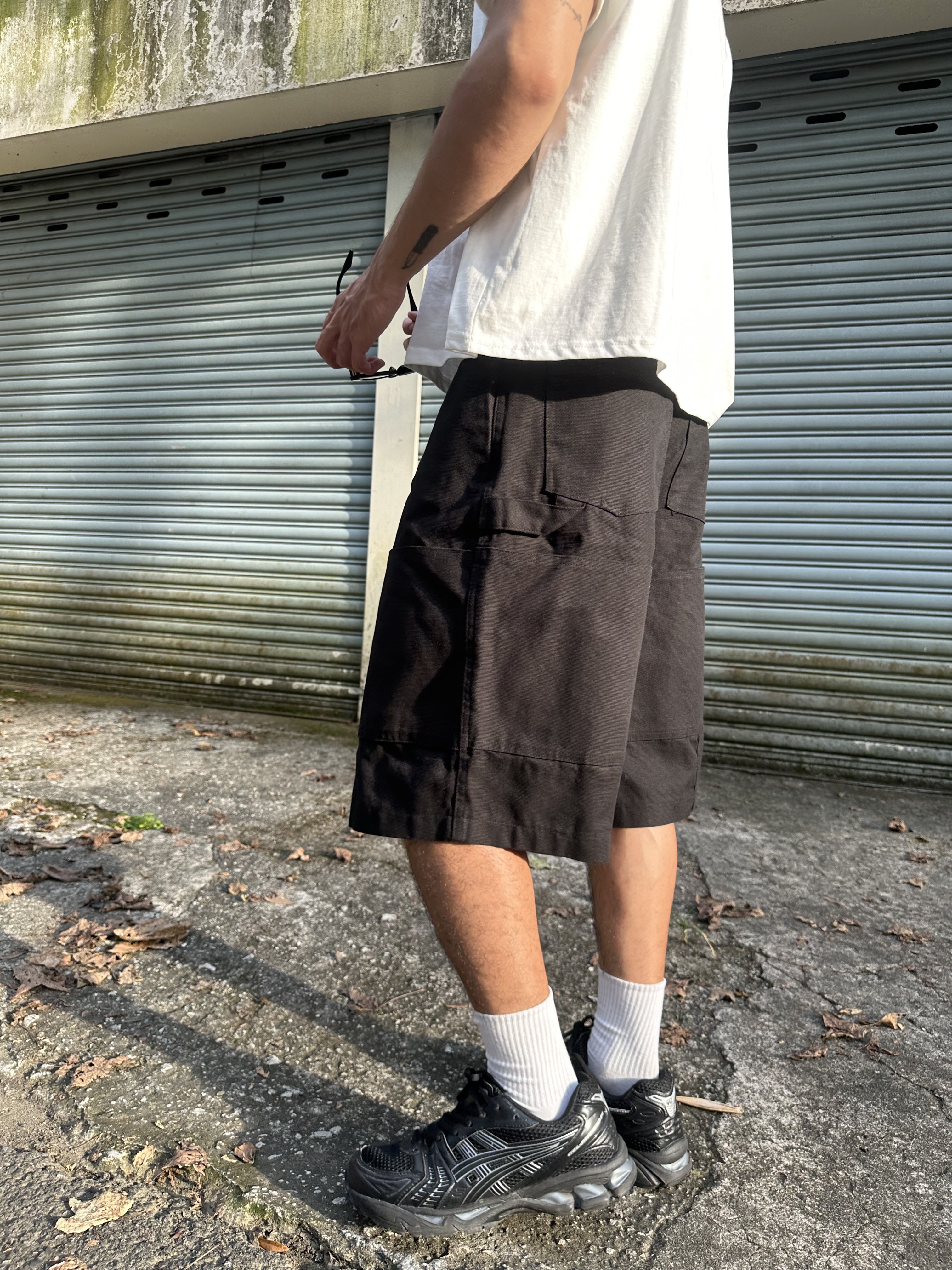 工裝感 大口袋 街頭 膝下 五分褲 短褲