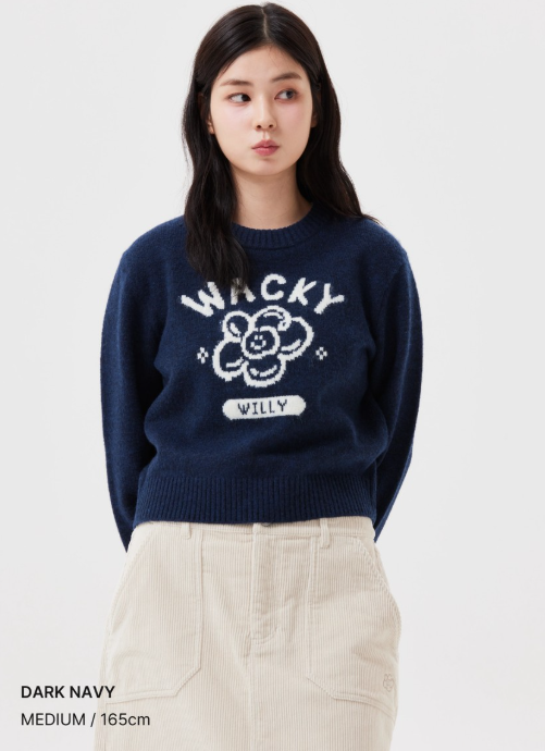 【現貨】【WACKY WILLY】Women's Big Lily Graphic Pullover