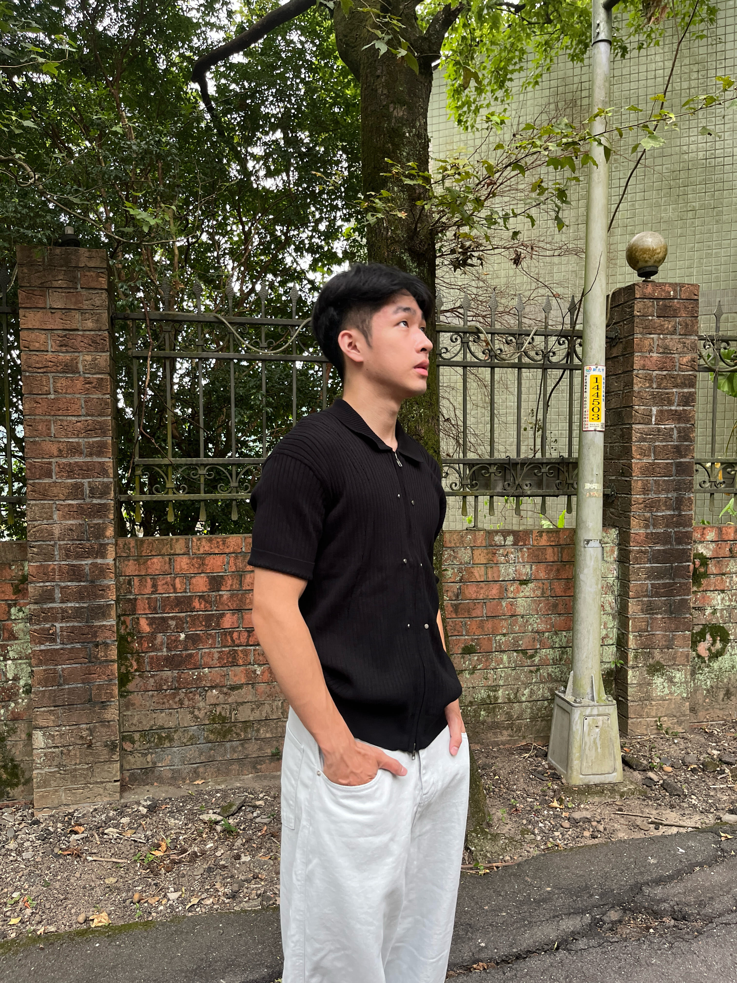 卯丁 Polo 微奢感 雙拉鍊 短袖