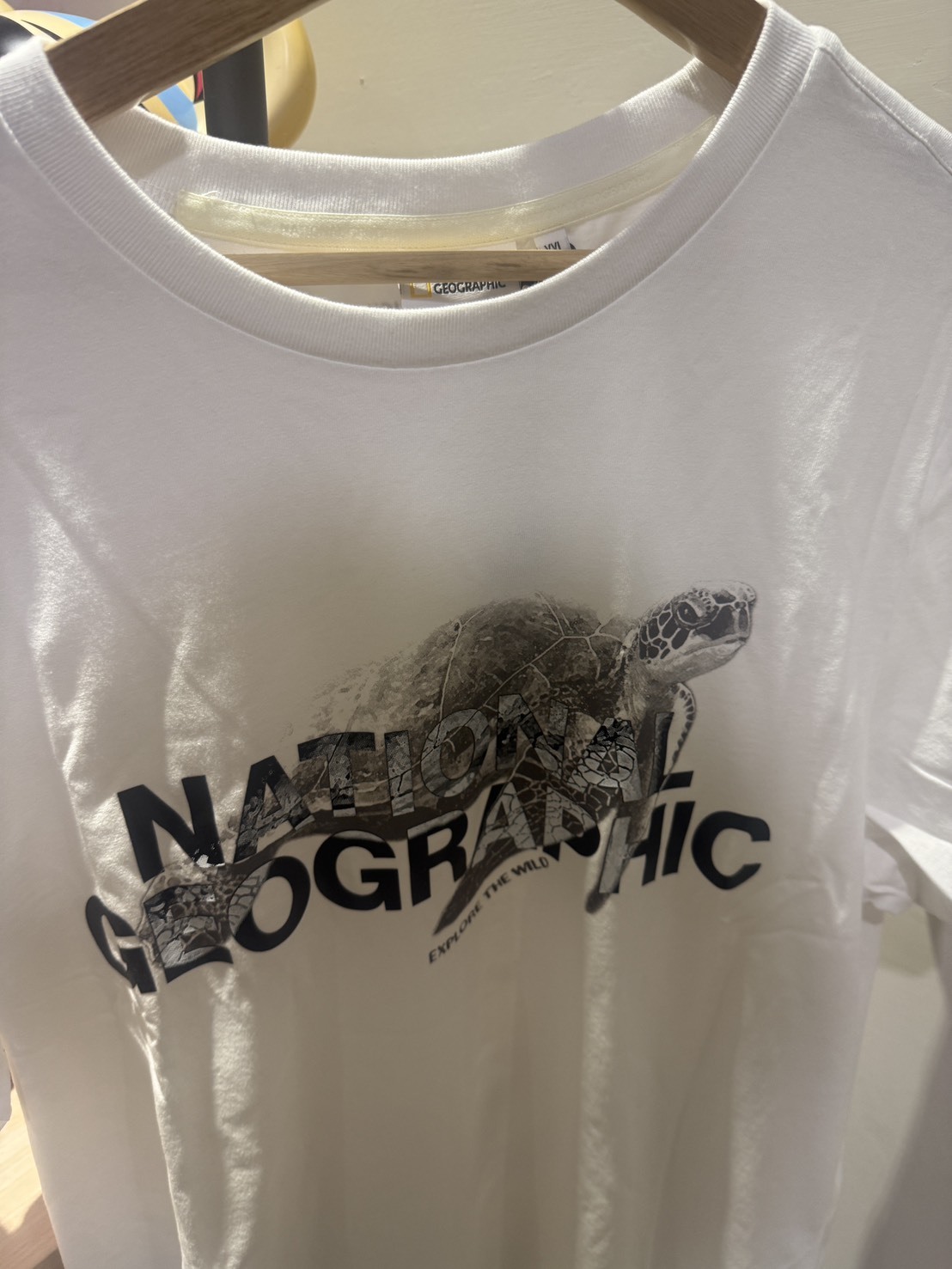 National Geographic 國家地理 拯救海洋系列 海龜短袖T恤｜白色 山系環保款