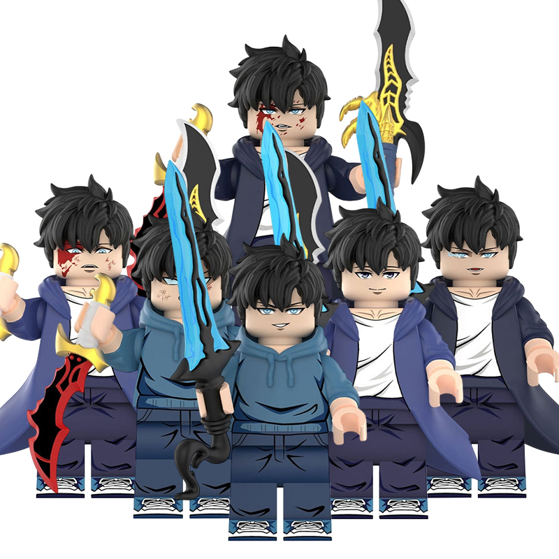 Solo Leveling Sung Jin-woo Custom Minifigures Set Fit Lego DXMH539-DXMH544