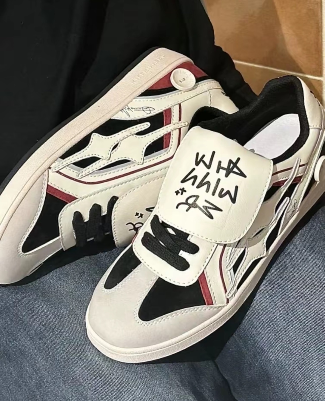 KILLWINNER SHOOTING STAR 張員瑛同款德訓鞋  白黑紅