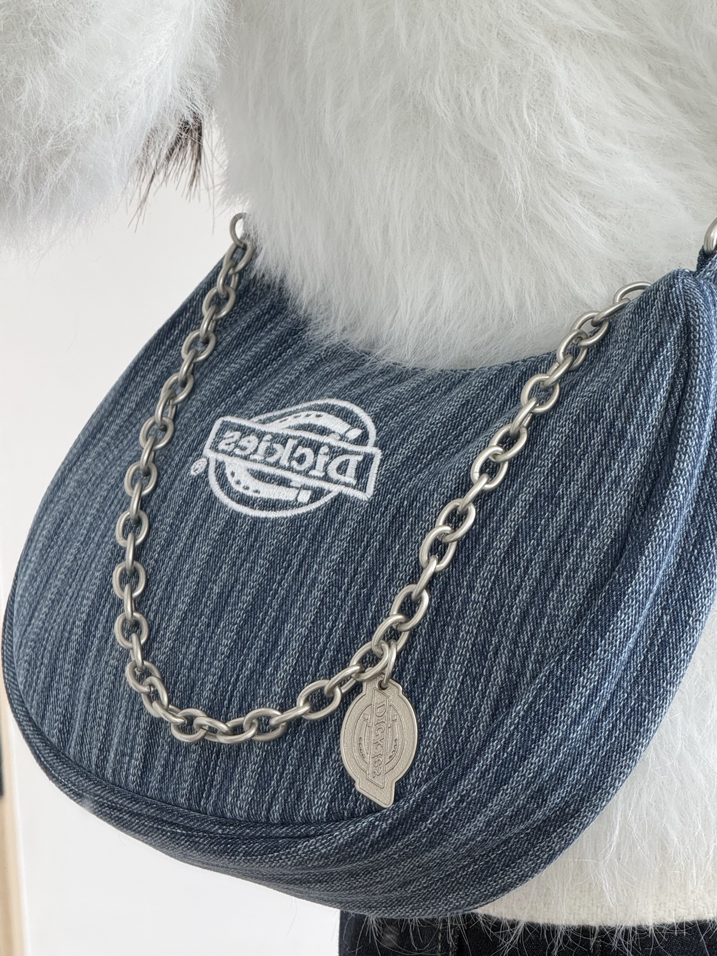 代購-Dickies 復古牛仔 刺繡logo 雙面背法 手提側背 包