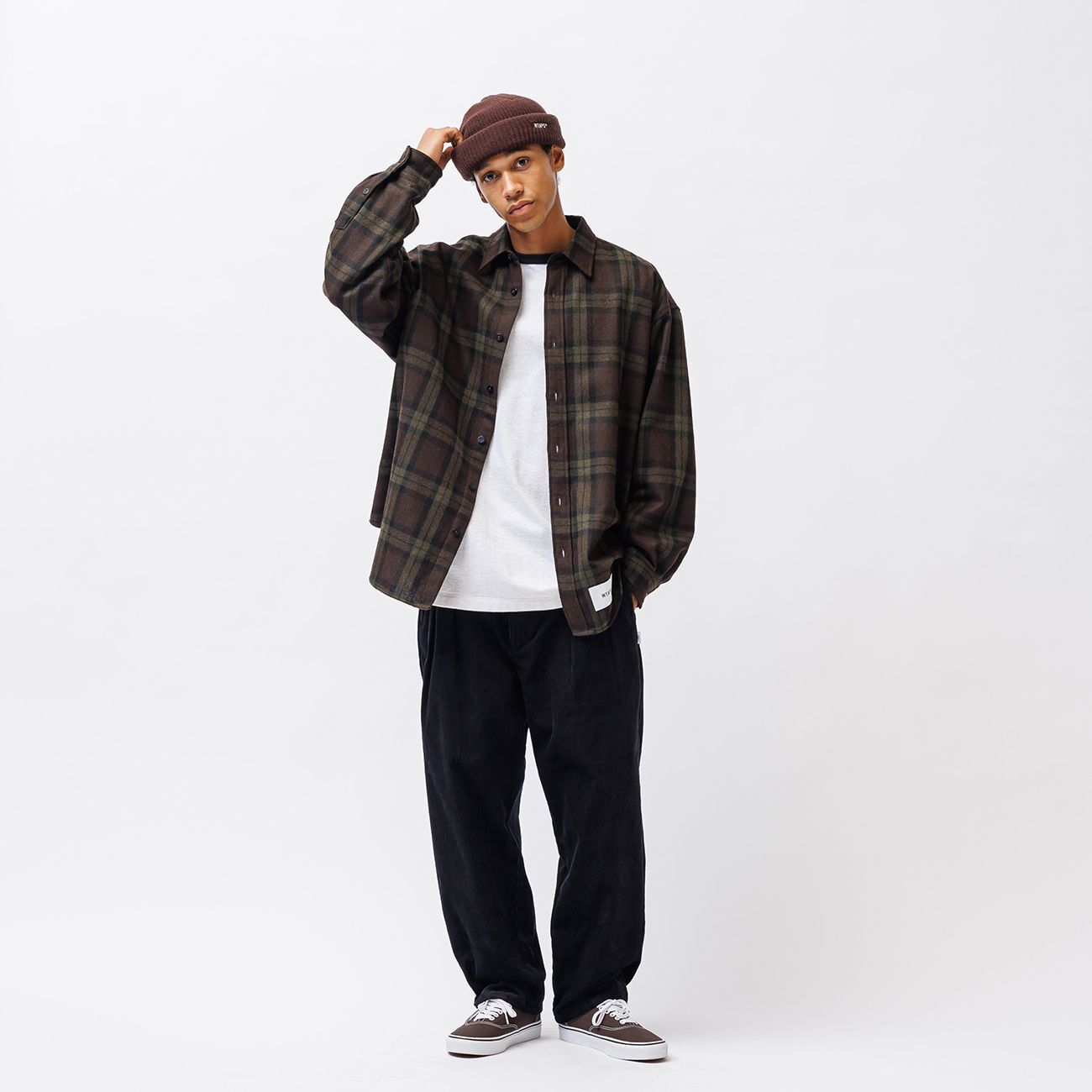 WTAPS 252TQDT-SHM03 TXT 01 / LS / WOPL. TWEED. TEXTILE.