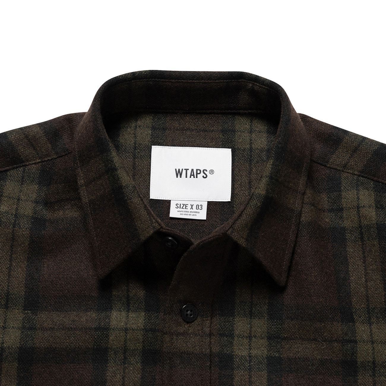 WTAPS 252TQDT-SHM03 TXT 01 / LS / WOPL. TWEED. TEXTILE.
