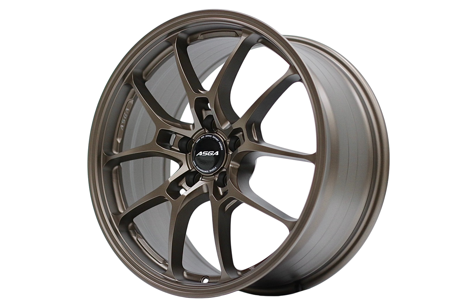 【旋壓輕量鋁圈】ASGA ARF15 X 輕量新境界｜賽道級旋壓鋁圈 消光古銅 18吋 四入組