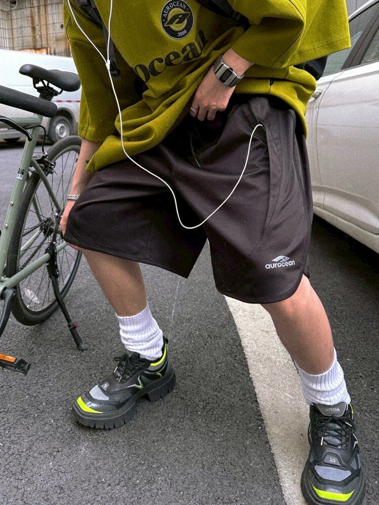 Aurocean 立體廓形剪裁 運動短褲