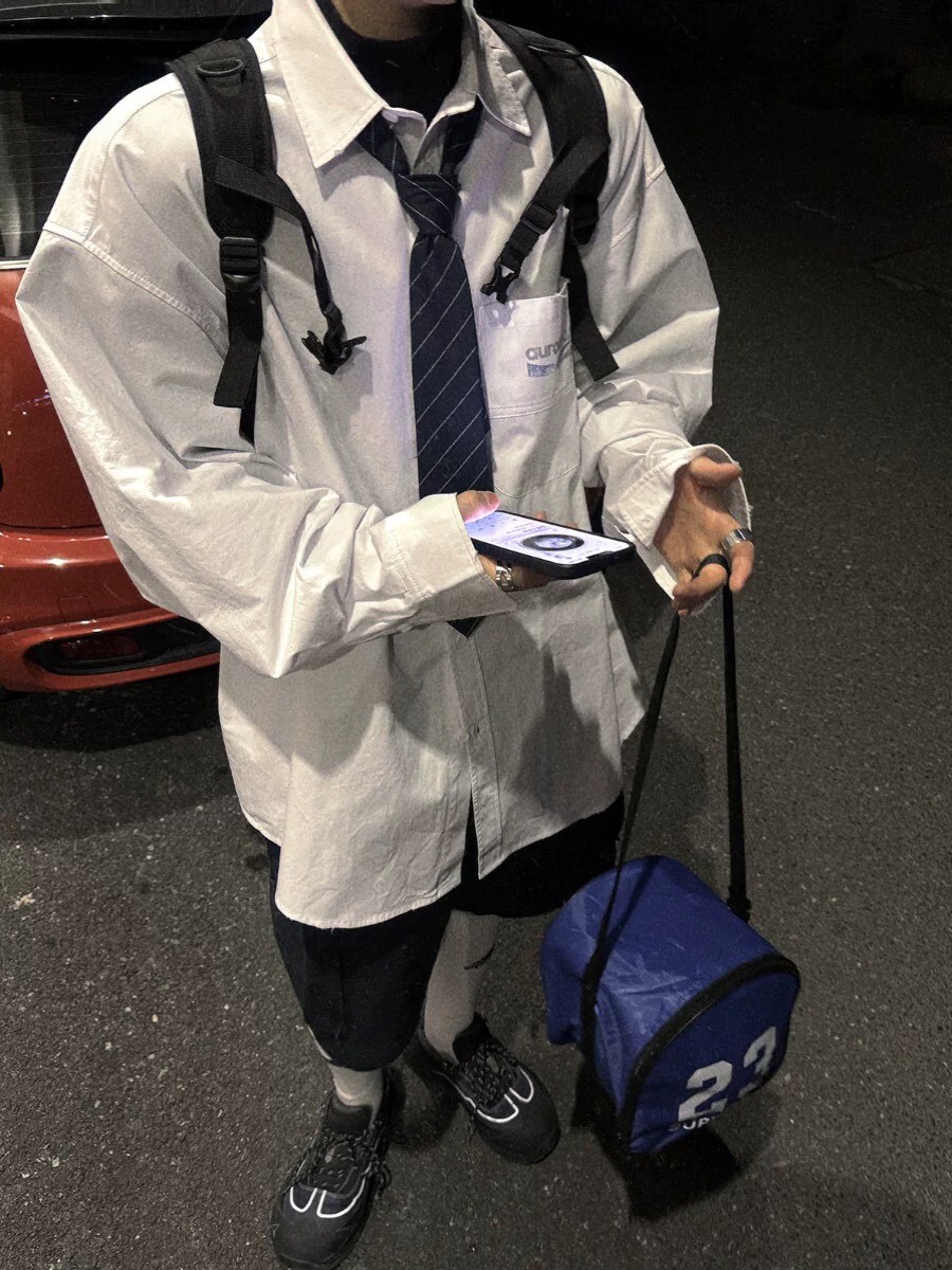 Aurocean 做舊復古白襯衫