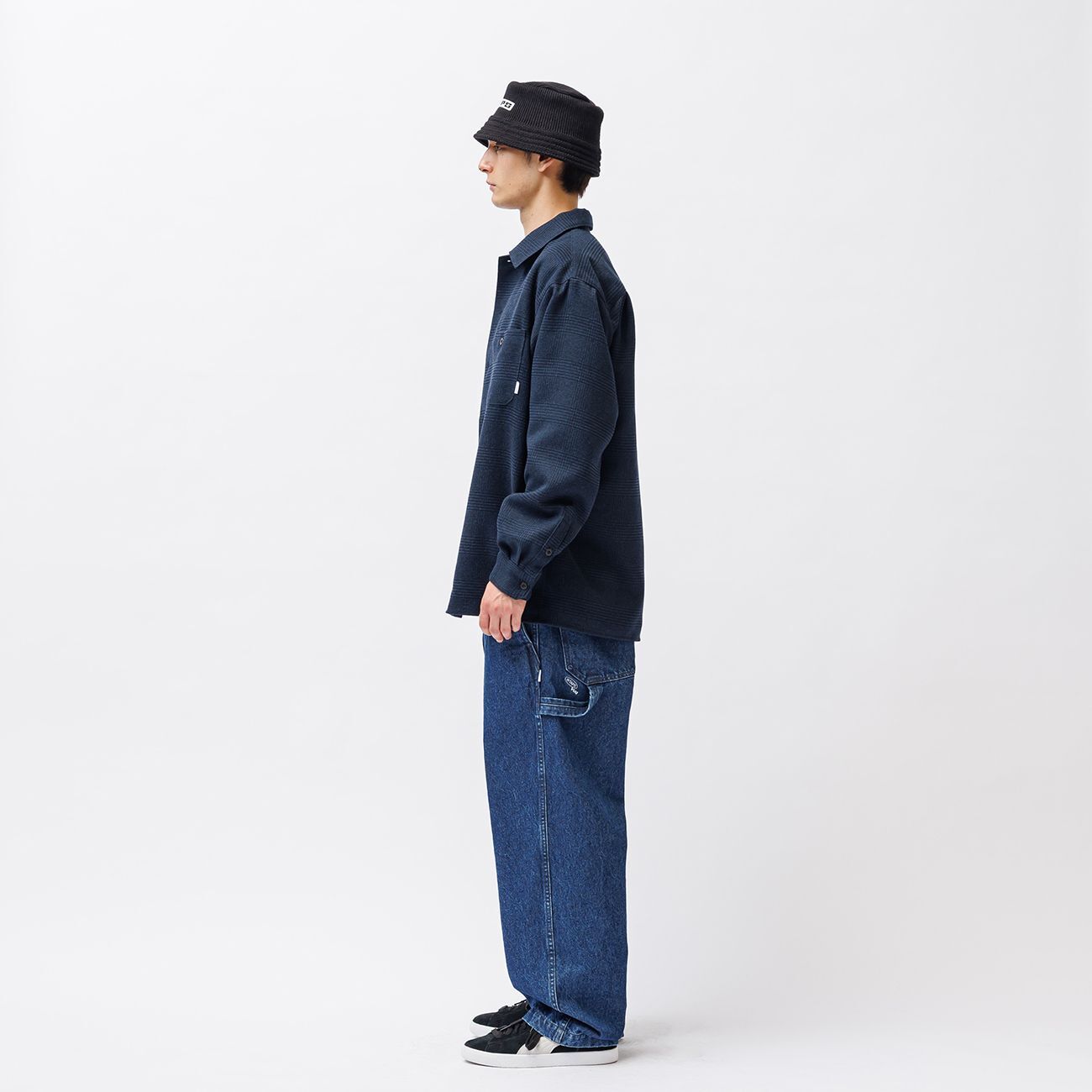 WTAPS 252WVDT-SHM03 CRUMB / LS / POLY. TWEED. TEXTILE