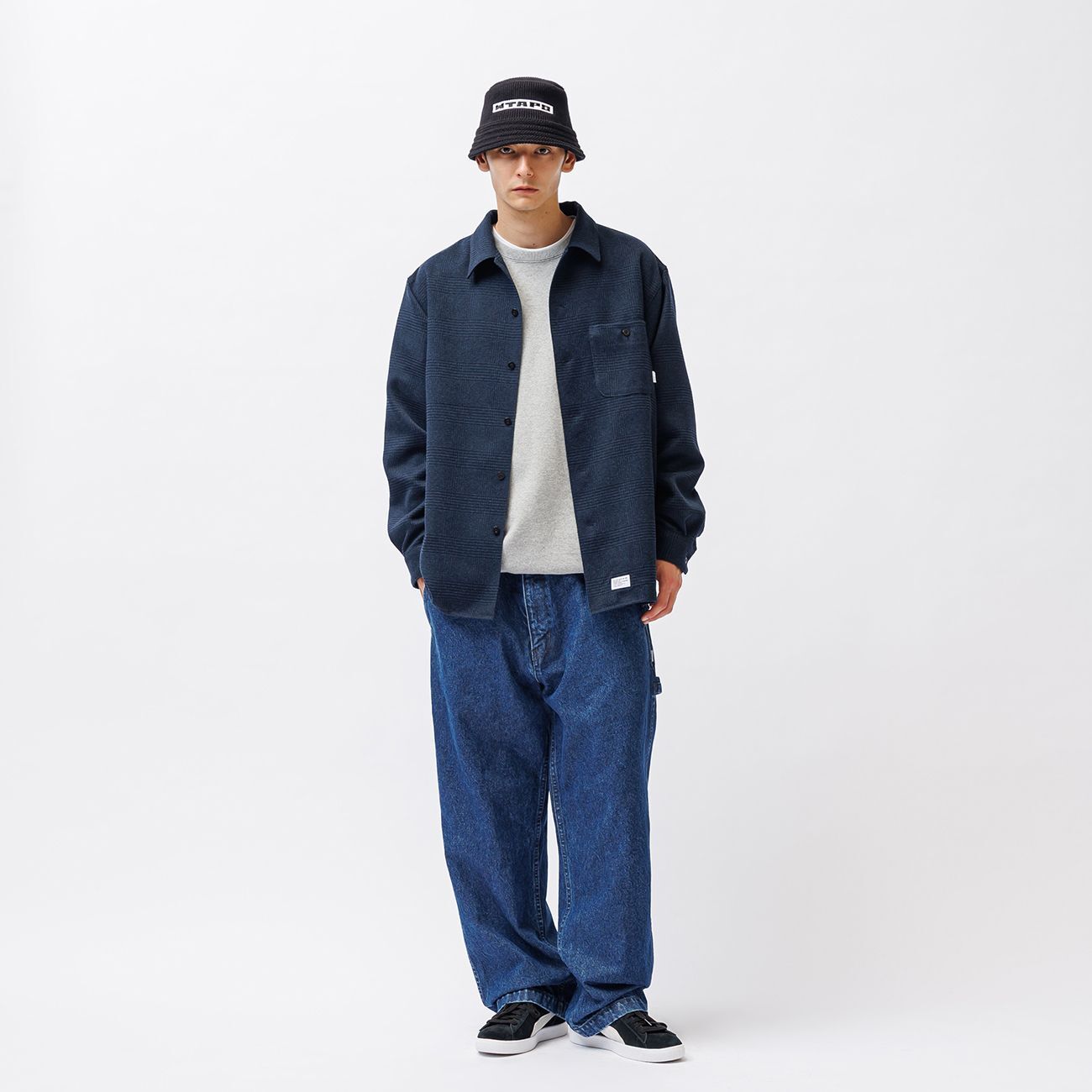 WTAPS 252WVDT-SHM03 CRUMB / LS / POLY. TWEED. TEXTILE