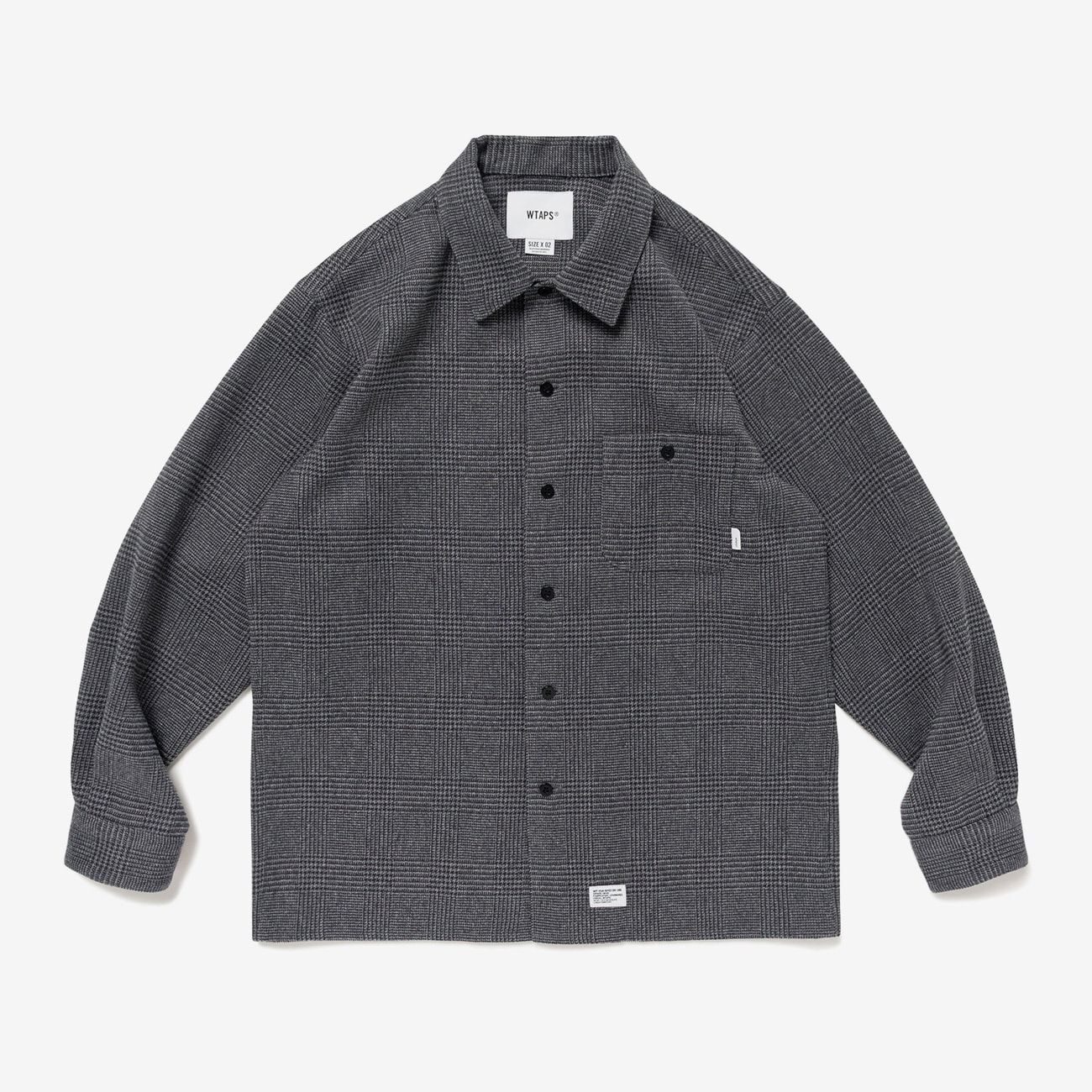 WTAPS 252WVDT-SHM03 CRUMB / LS / POLY. TWEED. TEXTILE