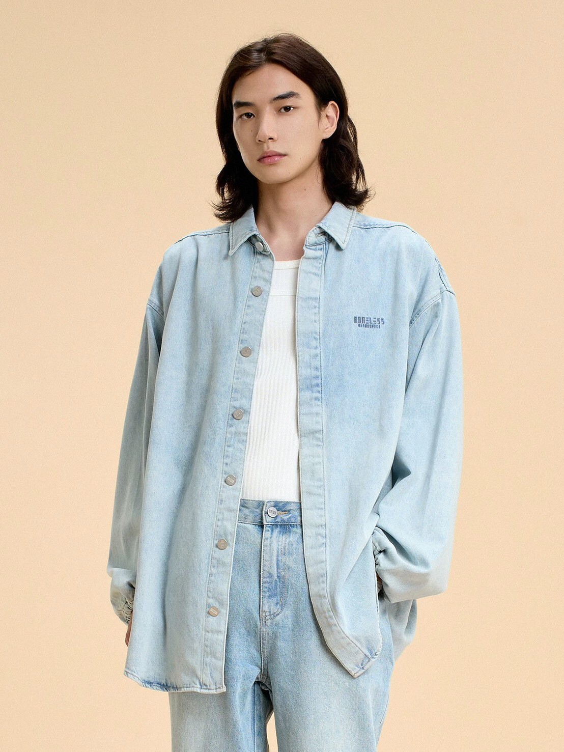 BONELESS 水洗 寬鬆簡約襯衫
