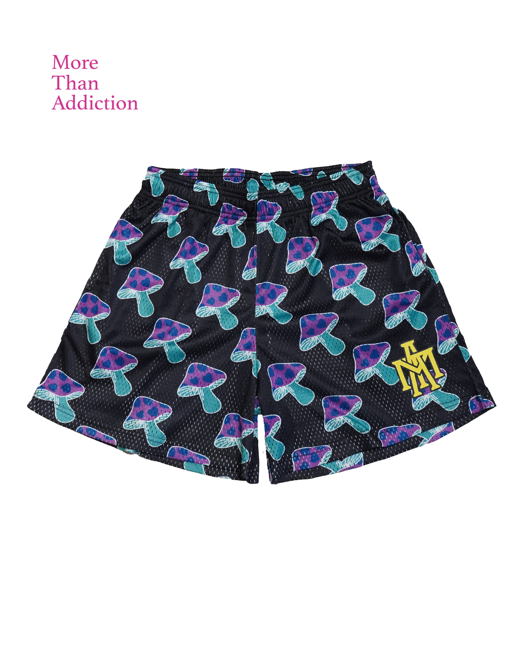 MTA｜Mushroom Mesh Shorts (Black)