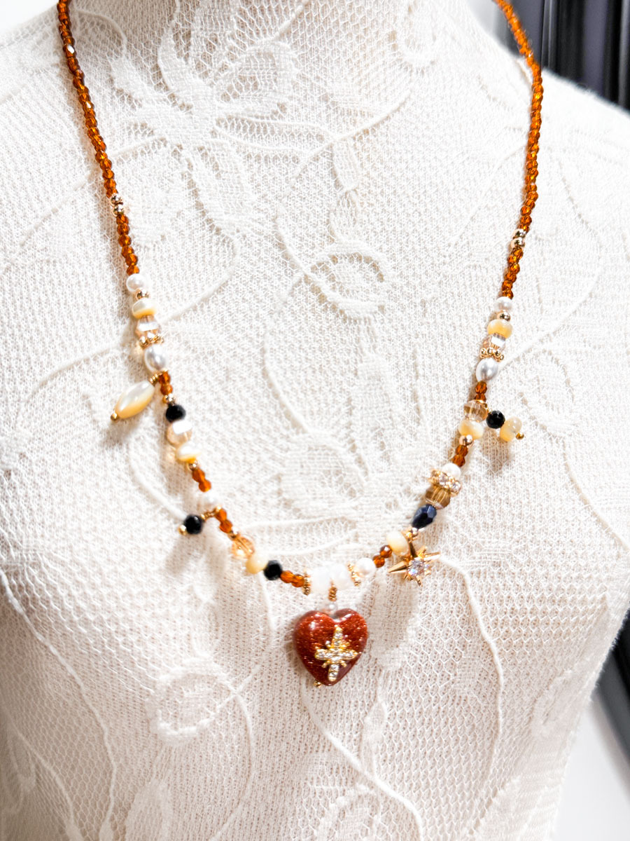 【SALE SALE SALE🔥】 韓國手工天然石・淡水珍珠頸鏈【不設退換】