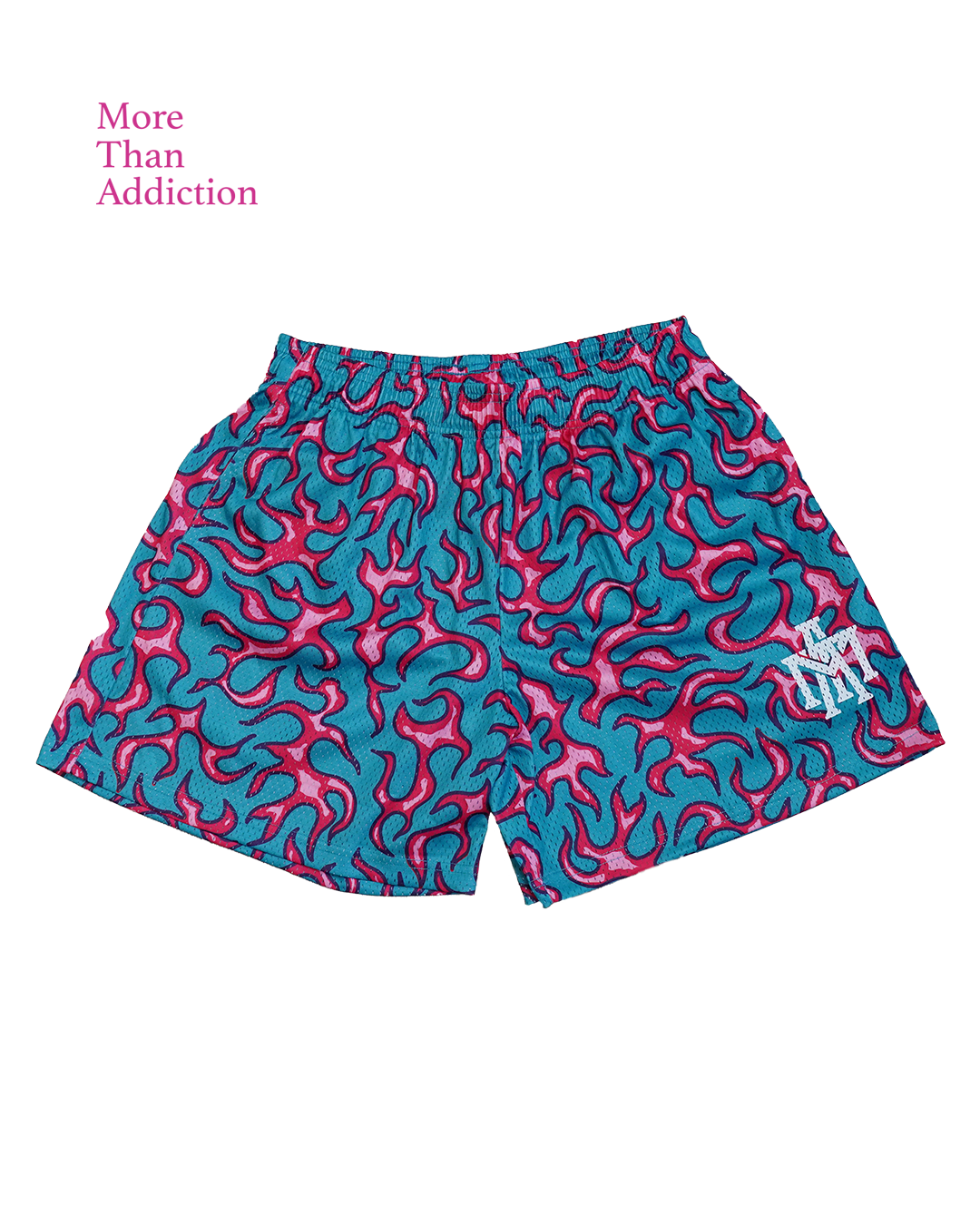 MTA｜Flame Shorts (Cyan)