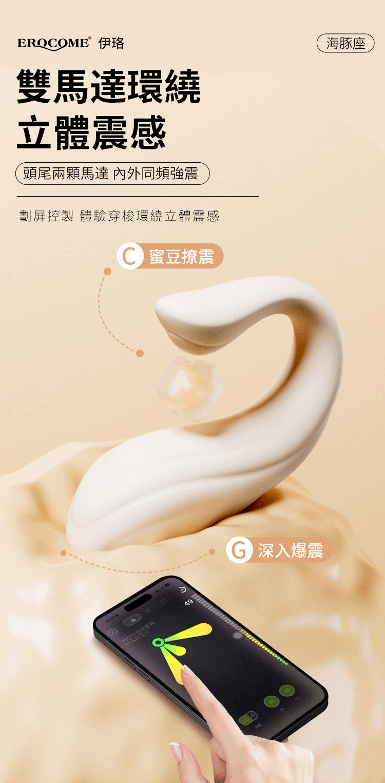 香港 EROCOME,EROCOME,EROCOME伊珞,伊珞,情趣用品,情趣玩具,震動跳蛋,高潮跳蛋,G點跳蛋,APP遠端遙控跳蛋,EROCOME DELPHINUS SMART,海豚座