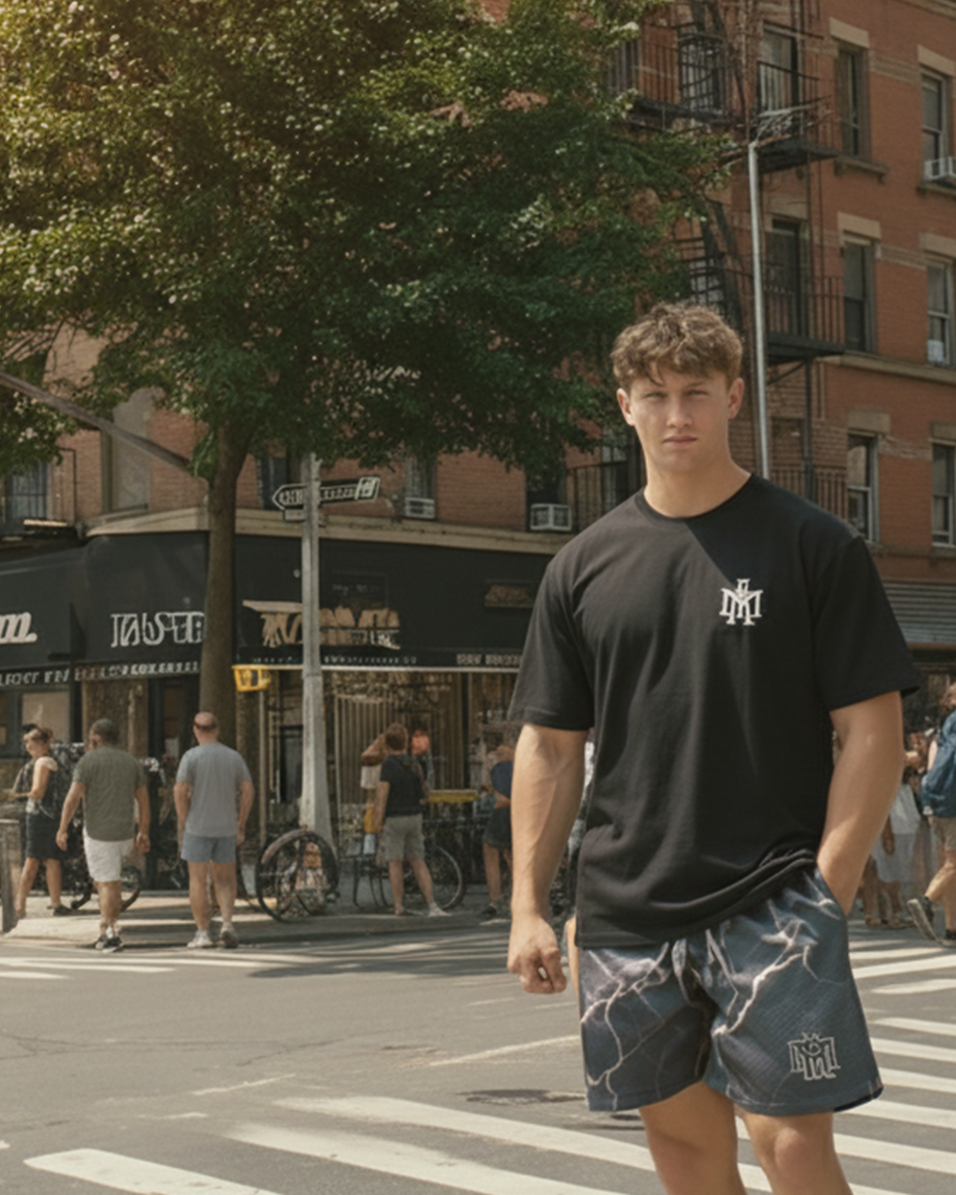 MTA｜Lightning Shorts (Gray White)