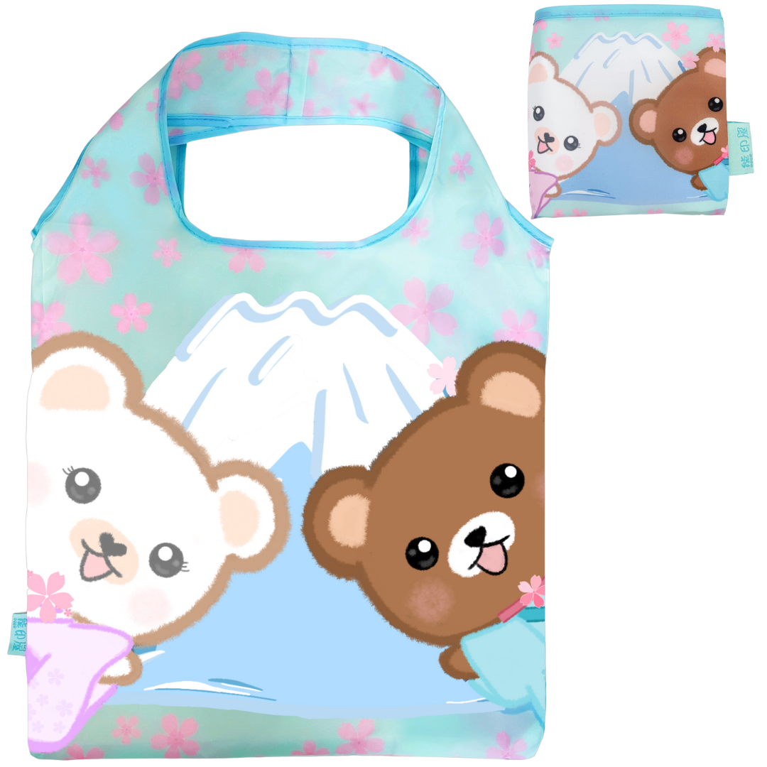 熊印屋櫻花富士山款環保袋