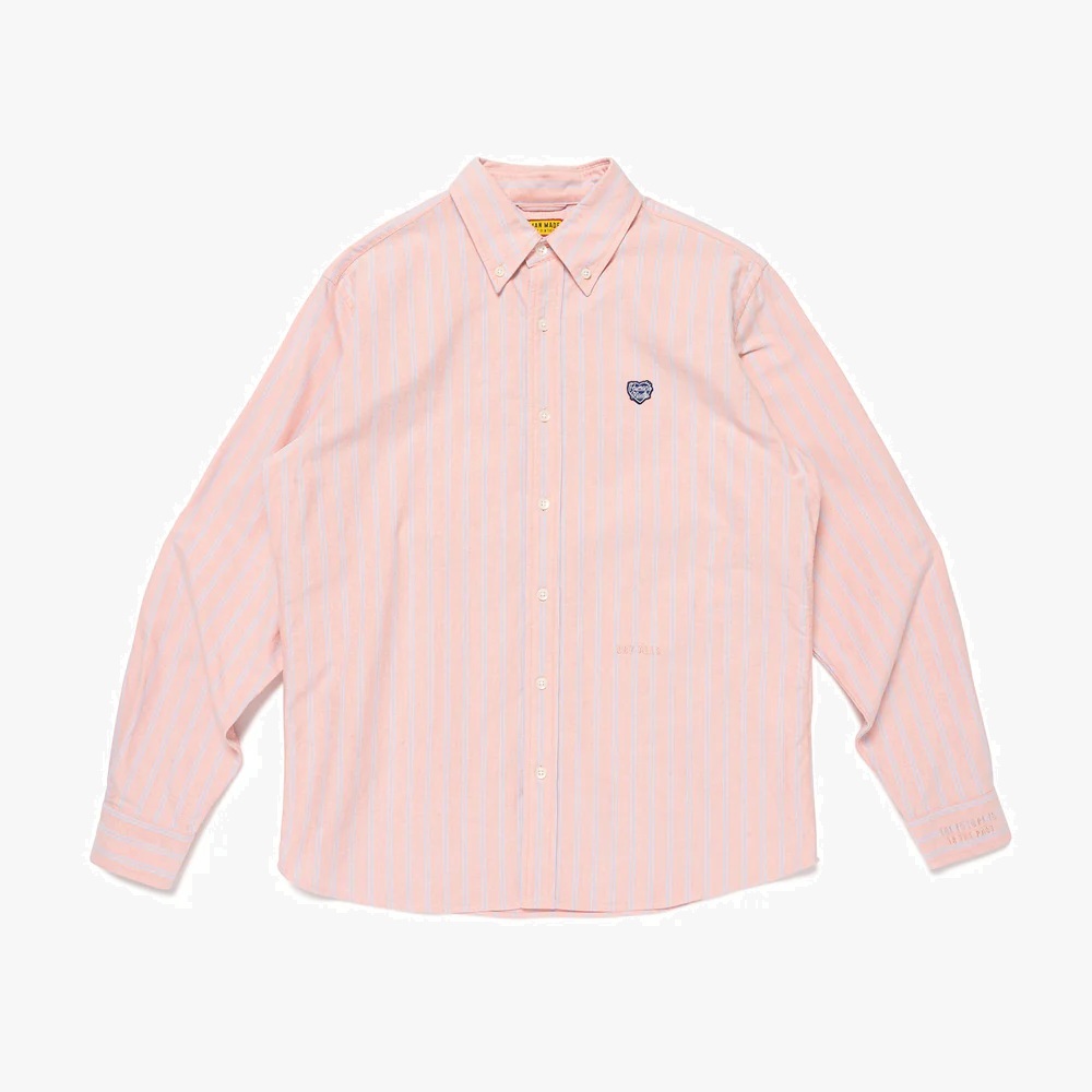 10/4 RELEASE: HUMAN MADE 2025 STRIPED OXFORD BD SHIRT - RED PRE ORDER ITEM (預訂中)