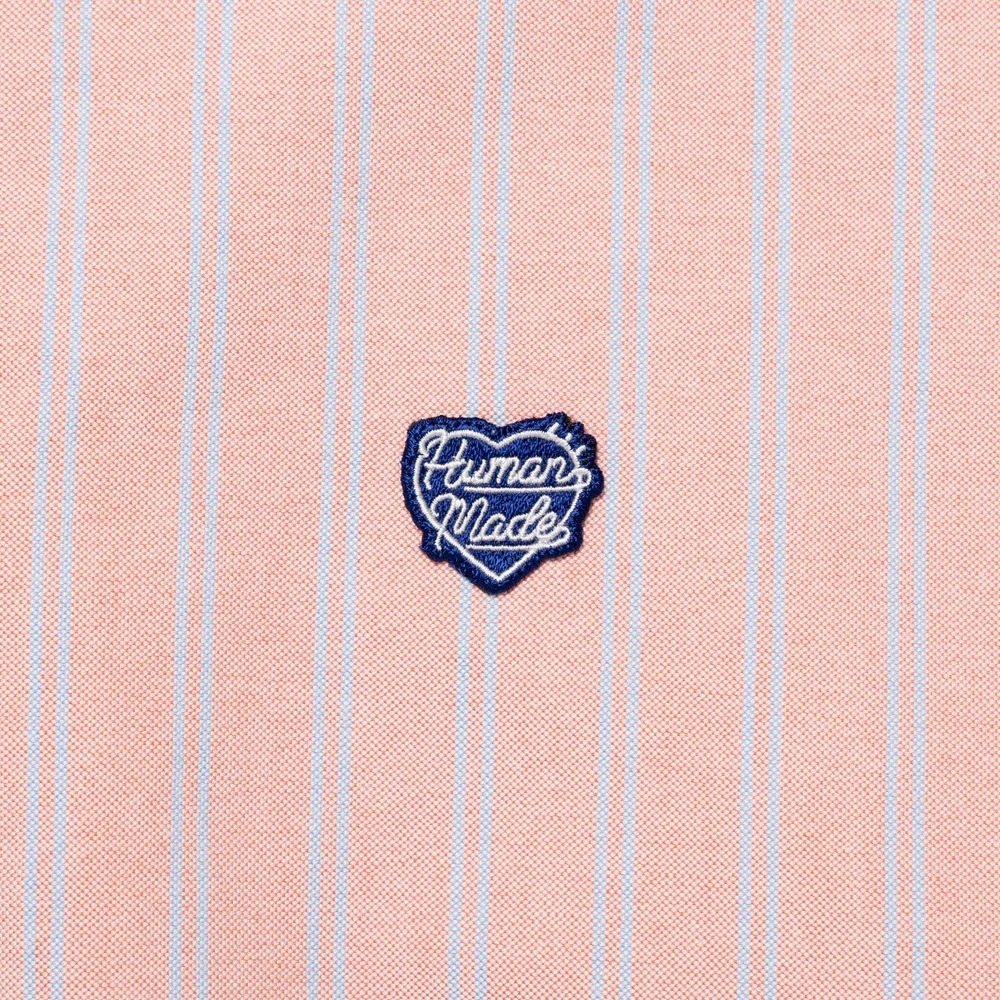 10/4 RELEASE: HUMAN MADE 2025 STRIPED OXFORD BD SHIRT - RED PRE ORDER ITEM (預訂中)