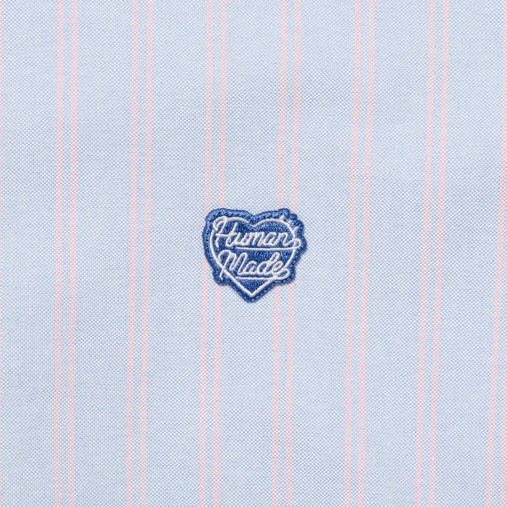 10/4 RELEASE: HUMAN MADE 2025 STRIPED OXFORD BD SHIRT - BLUE PRE ORDER ITEM (預訂中)