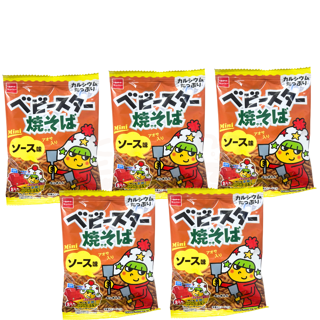 優雅食 日本Mini 童星點心麵(炒麵醬味) 20G x 5 到期日 2026-03-30