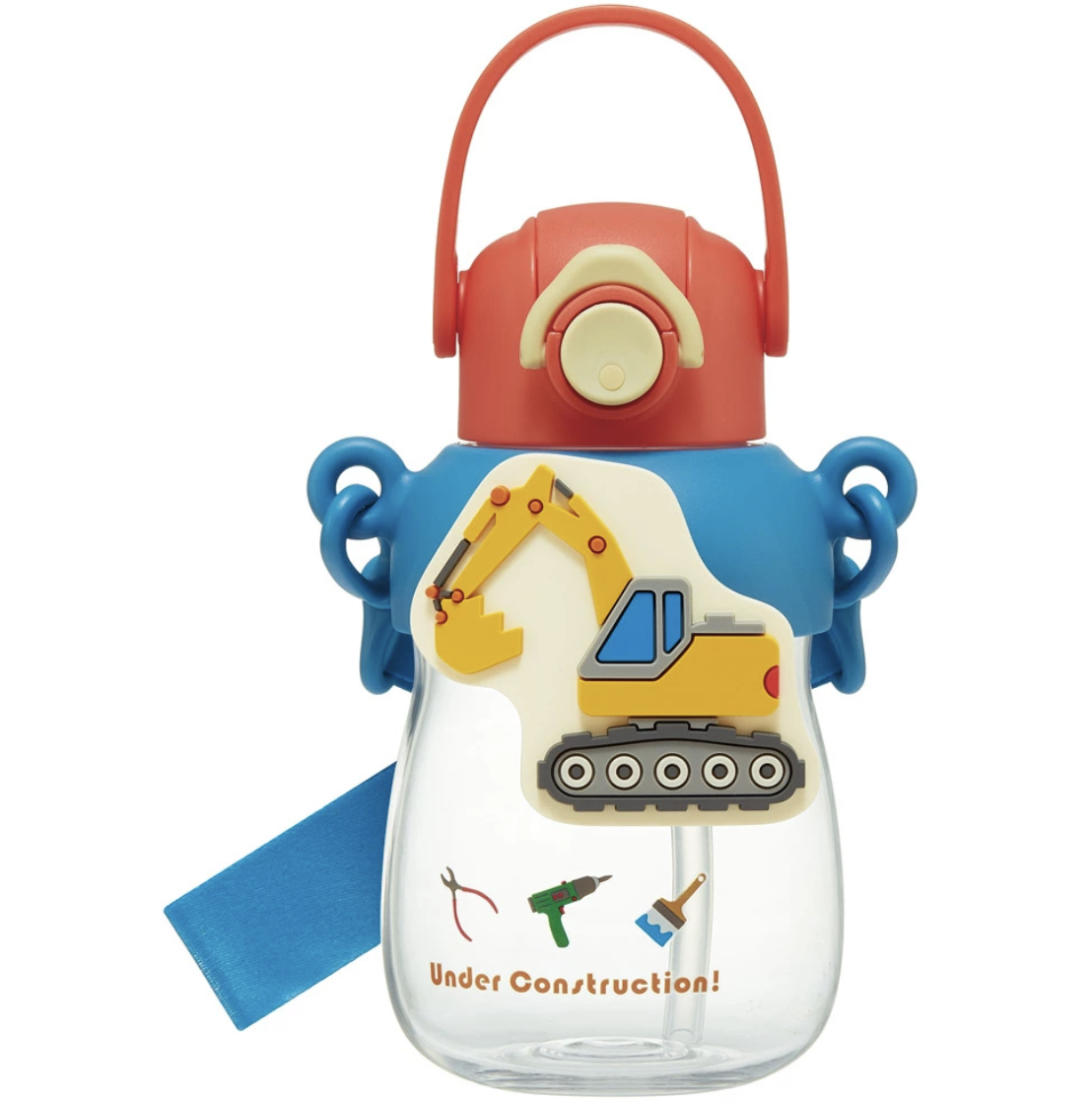 Skater 650ml 工程車 吸管水樽