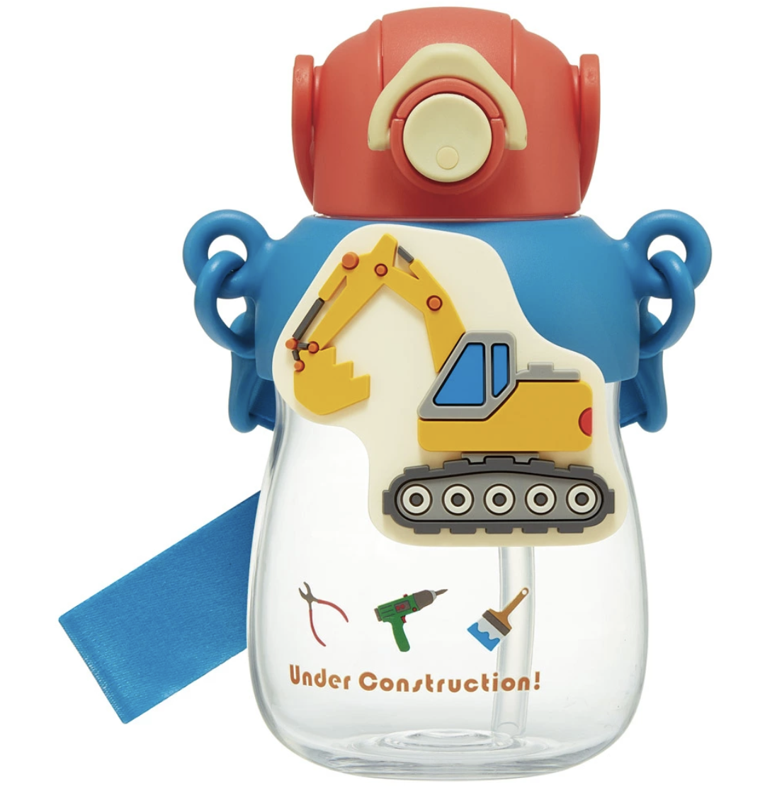 Skater 650ml 工程車 吸管水樽