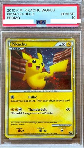 POKEMON ENGLISH PW PIKACHU WORLD PSA10